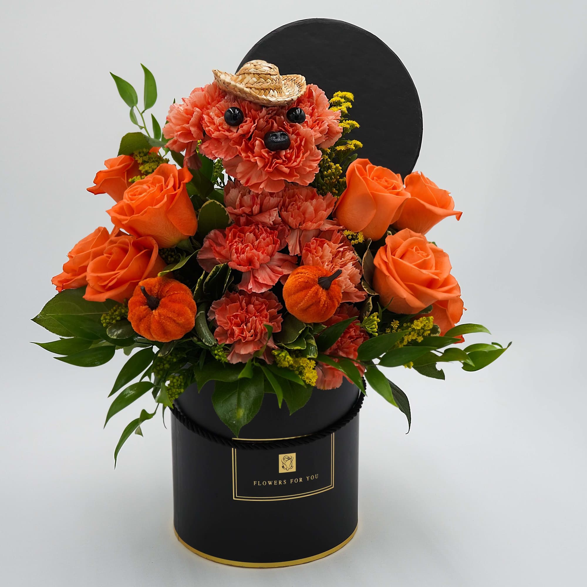 roses , carnations ,yellow aster 