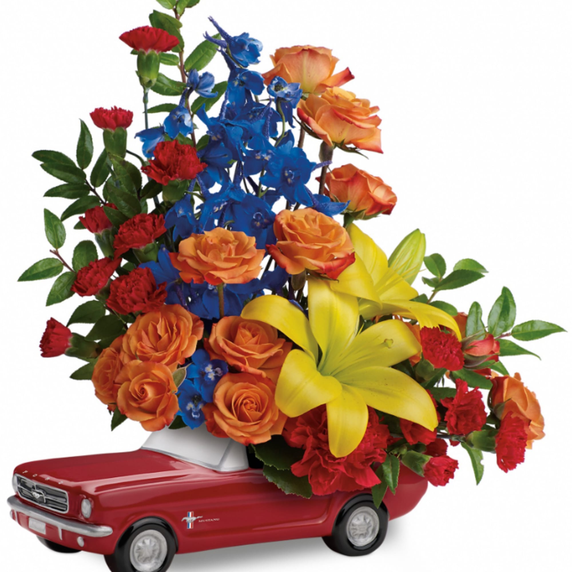 Look what just cruised into town! It's his dream car, bursting with