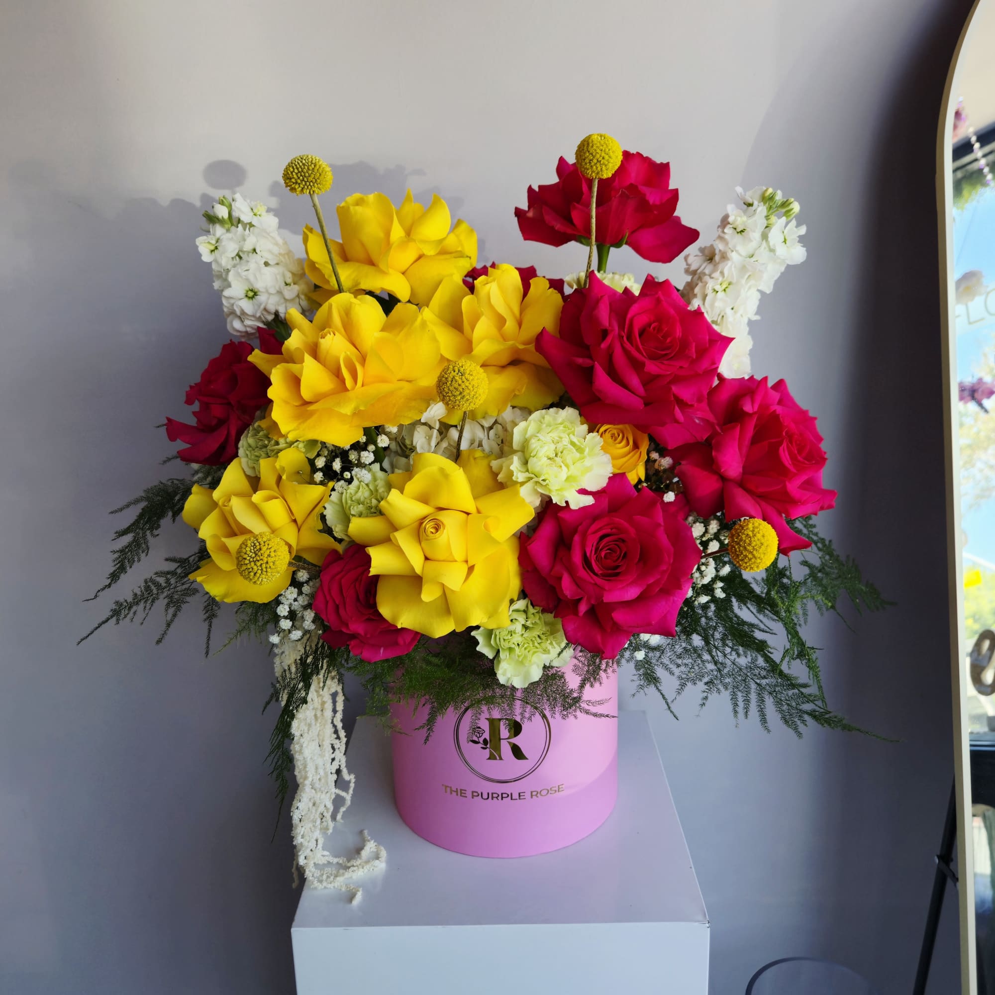 Our bright flower arrangements burst with vibrant colors and energy. Perfect for