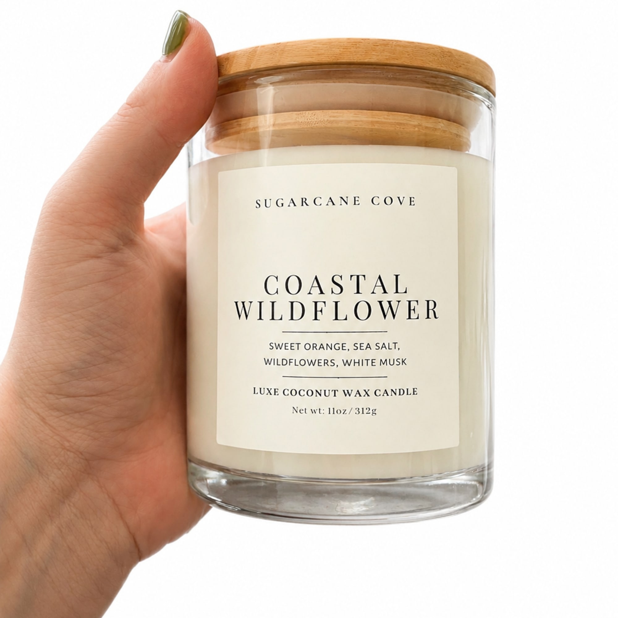 A soft coastal breeze in a jar - the Sugar Cove Candle