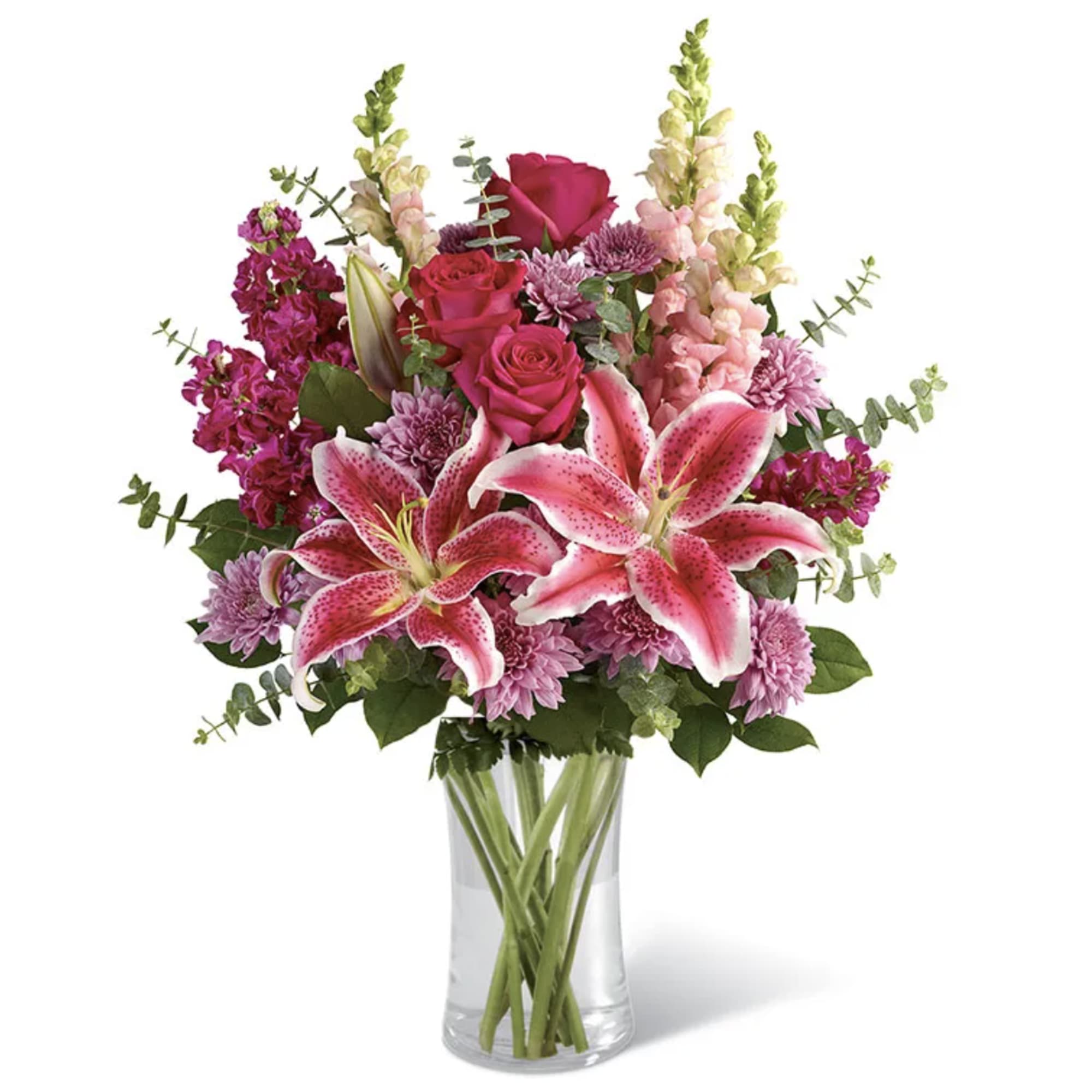 For long&ndash;lasting blooms, replace the water daily. We suggest trimming the stems