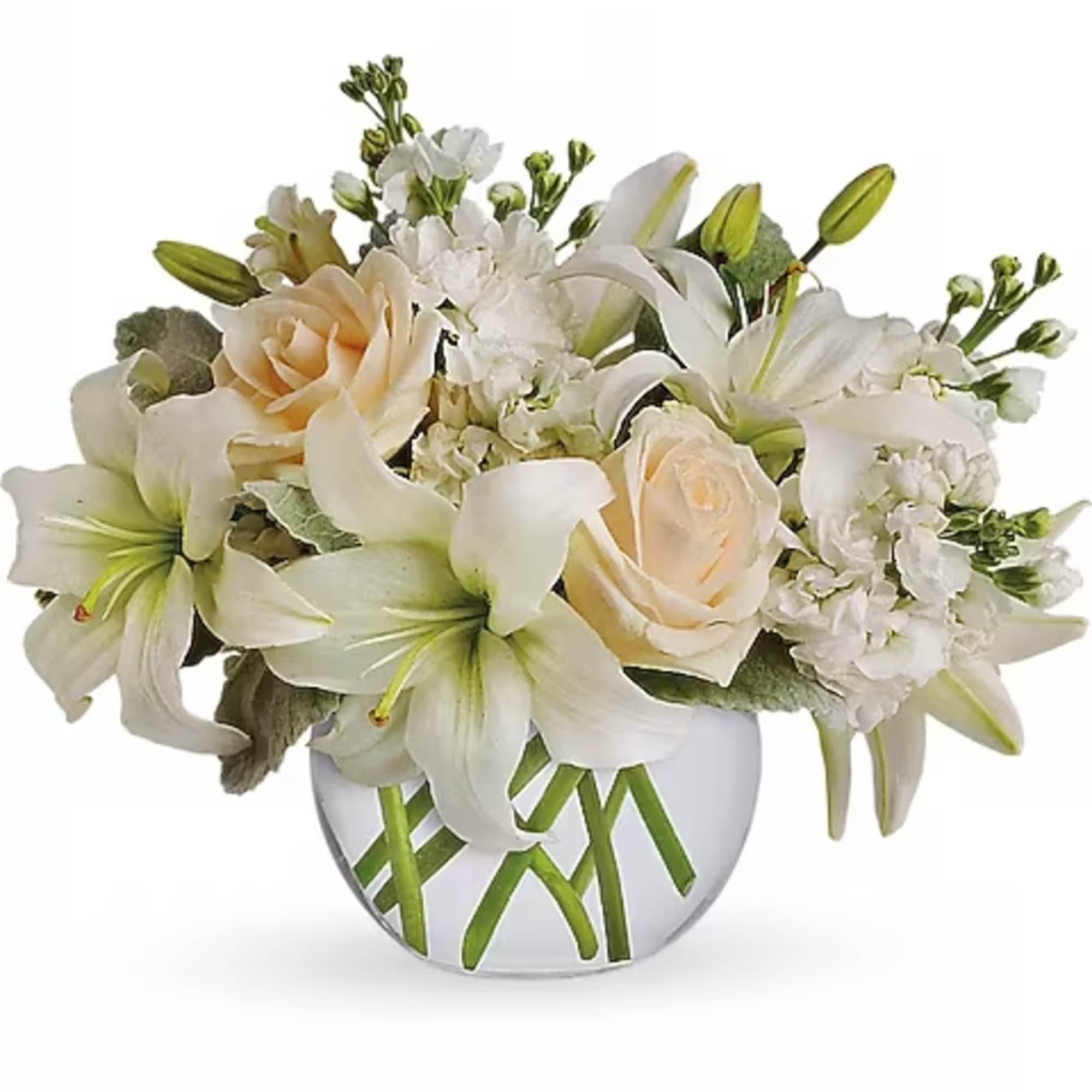 Like a vacation for the senses, this lovely bouquet delivers an oasis