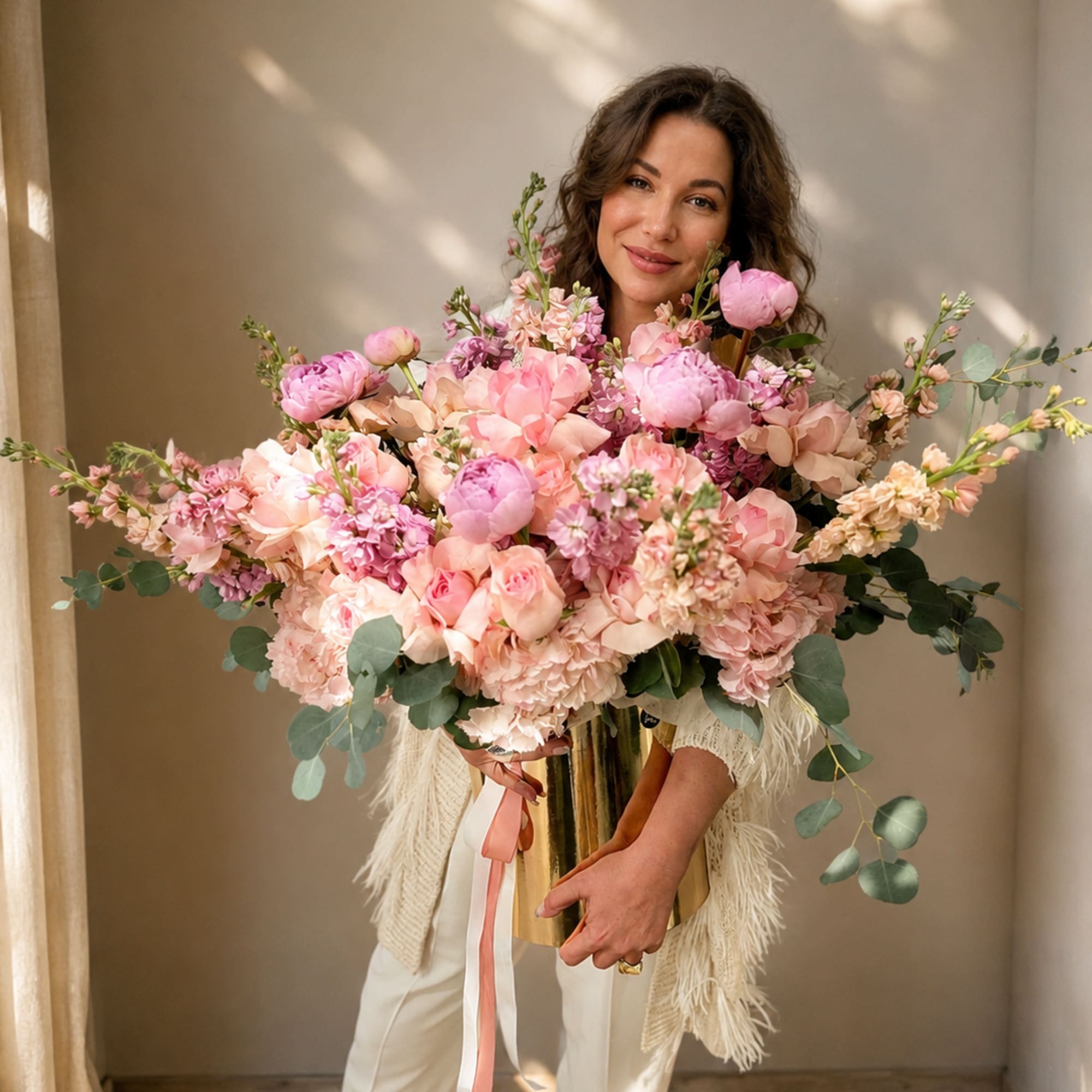 A pastel-rich bouquet that reads like a sunlit garden - the Miami