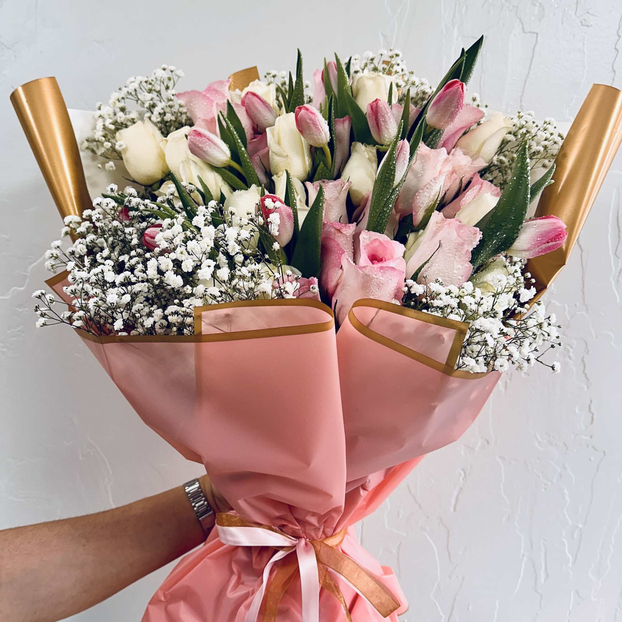 A lush, hand-tied bouquet that reads like a love letter-Blush &amp; Whimsy