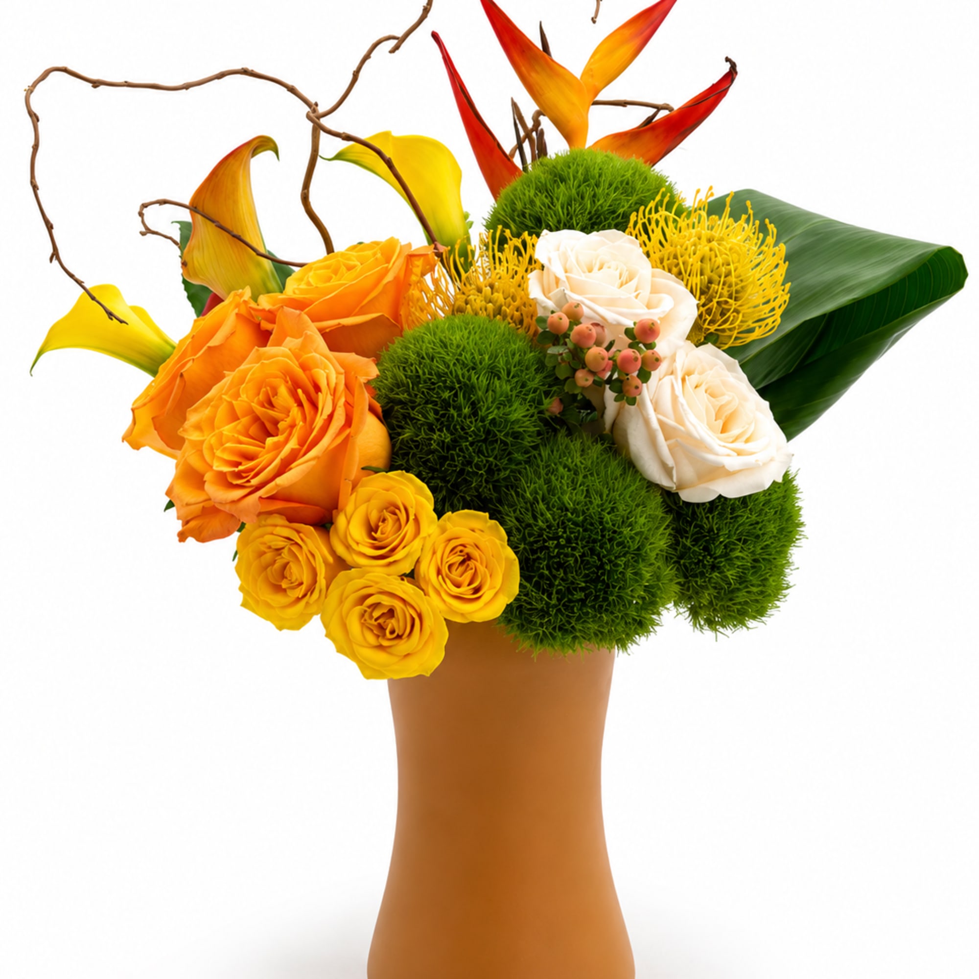 Warm, modern, and effortlessly sophisticated, Golden Canopy&trade; is a contemporary tropical arrangement