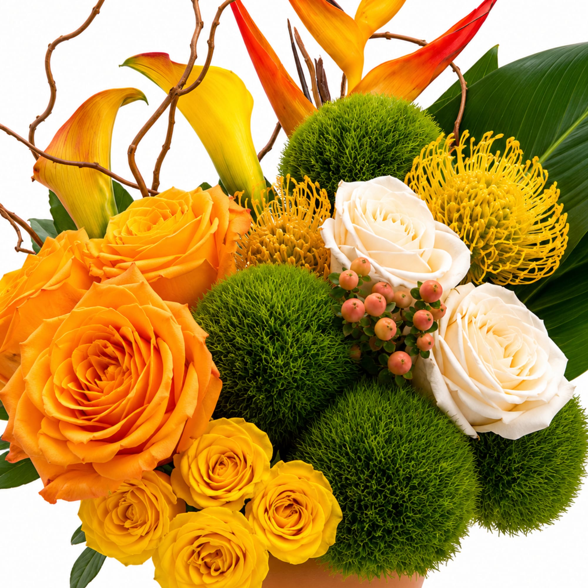 Warm, modern, and effortlessly sophisticated, Golden Canopy&trade; is a contemporary tropical arrangement