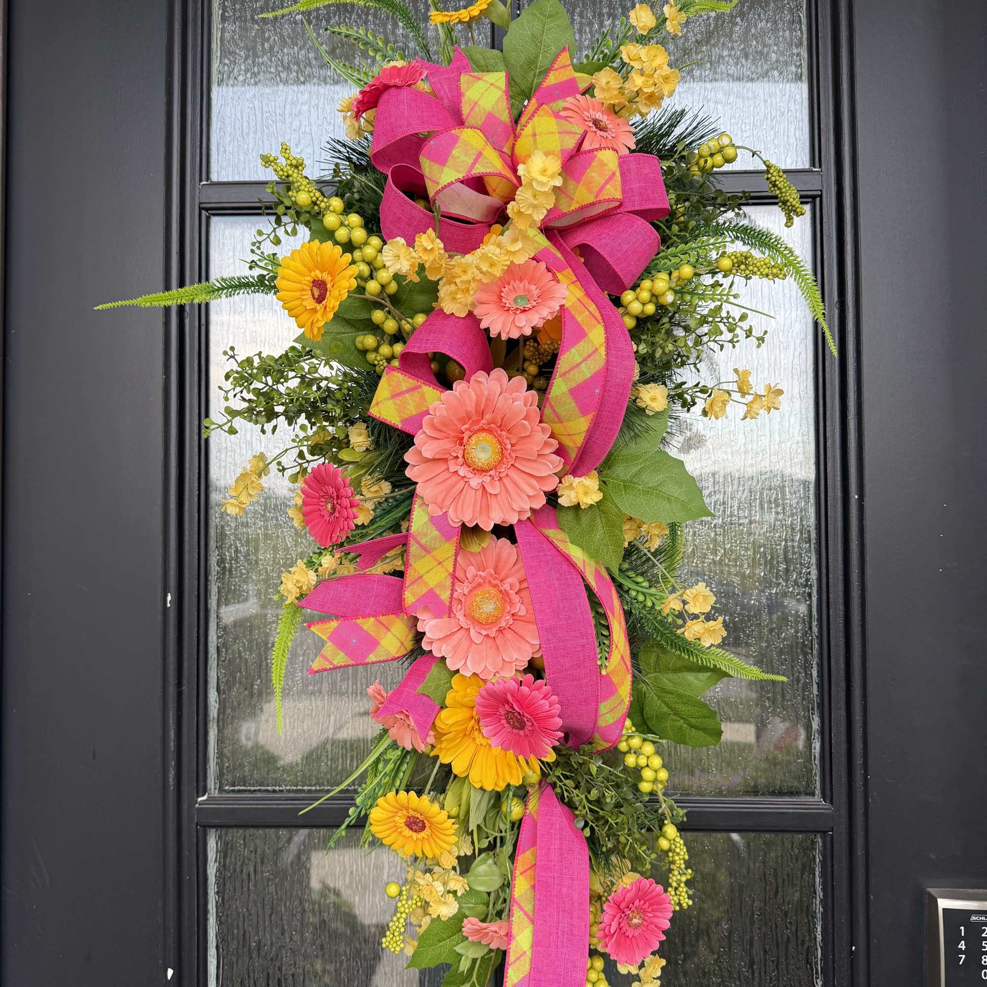 Bright, cheerful, and guaranteed to make a statement.

Our handcrafted Summer Celebration Door