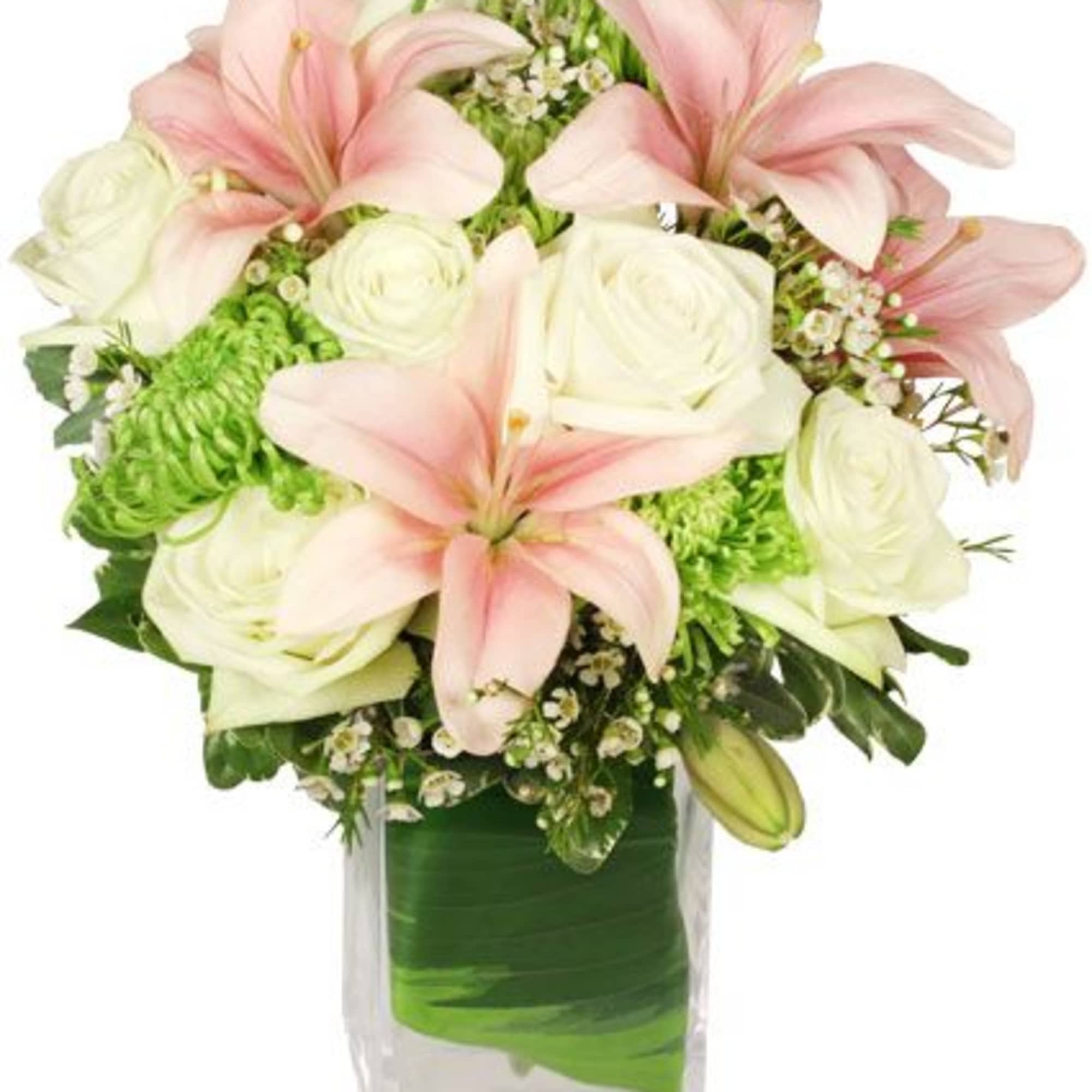 Bring the season's beauty inside with this superb bouquet! With alluring pale