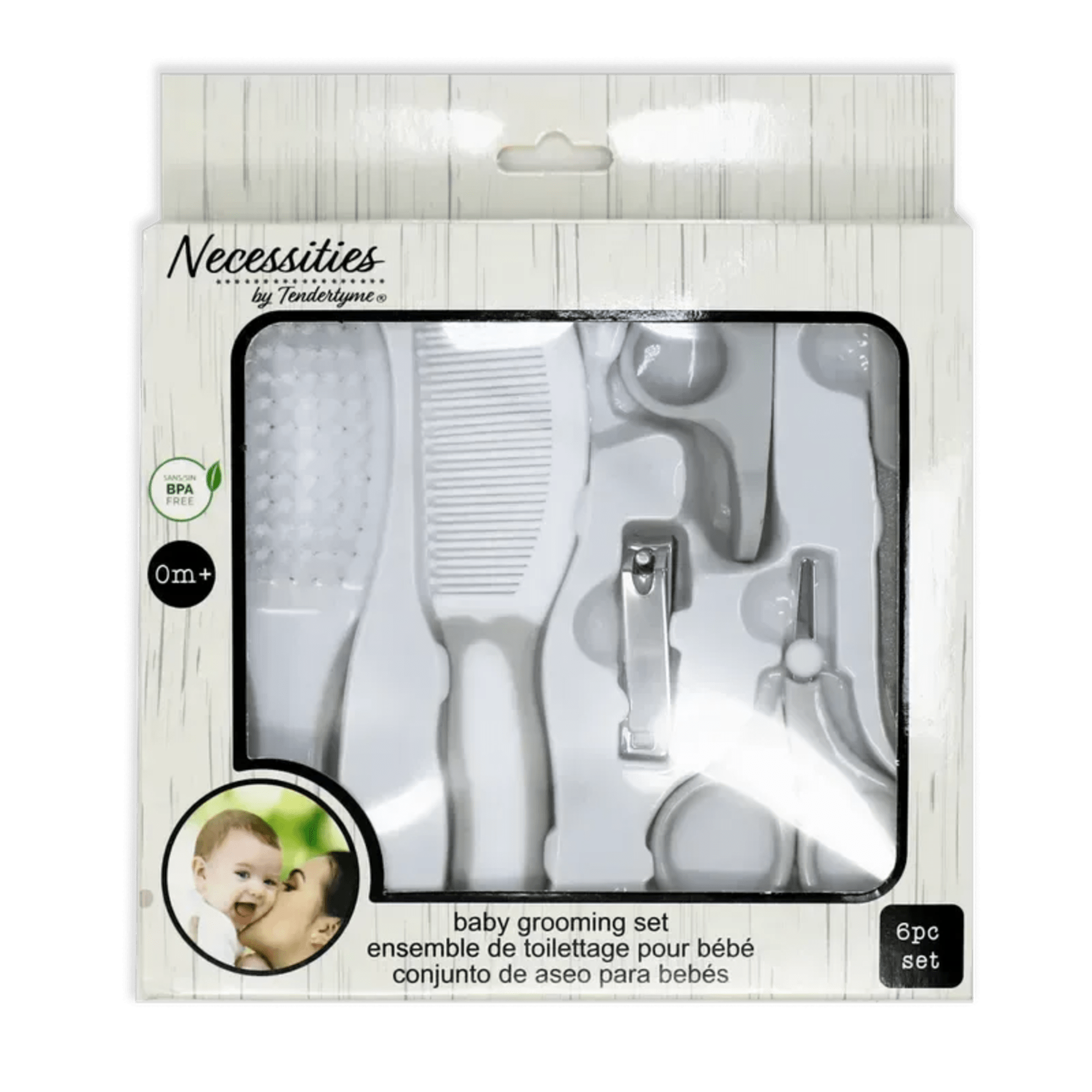 Baby Gift Basket Items:

Pacifire Holder, Receiving Blanket, 6 Socks, 5 Piece Clothing