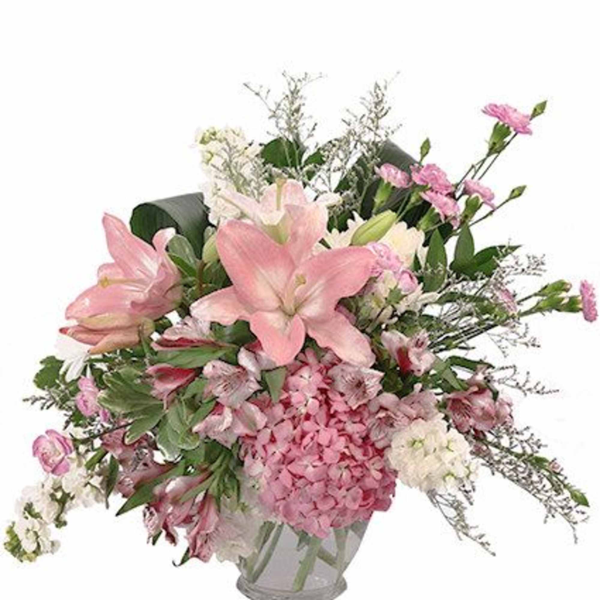This stunning bouquet sure is sweet! Featuring a dazzling array of pink
