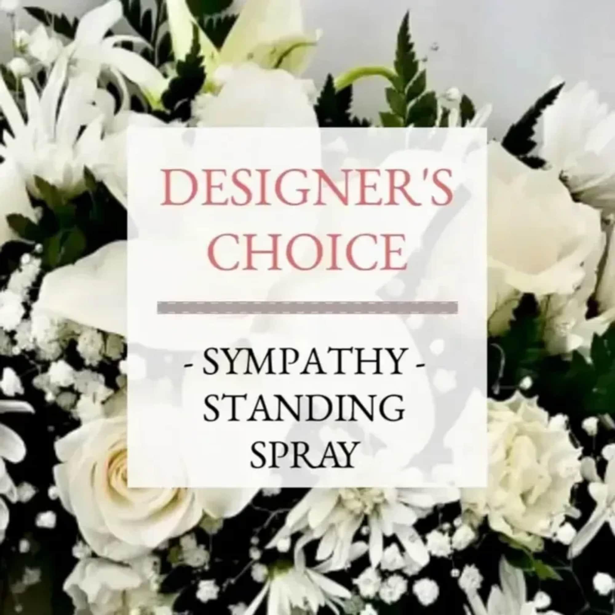 Our professional  designers will create a beautiful white spray of flowers