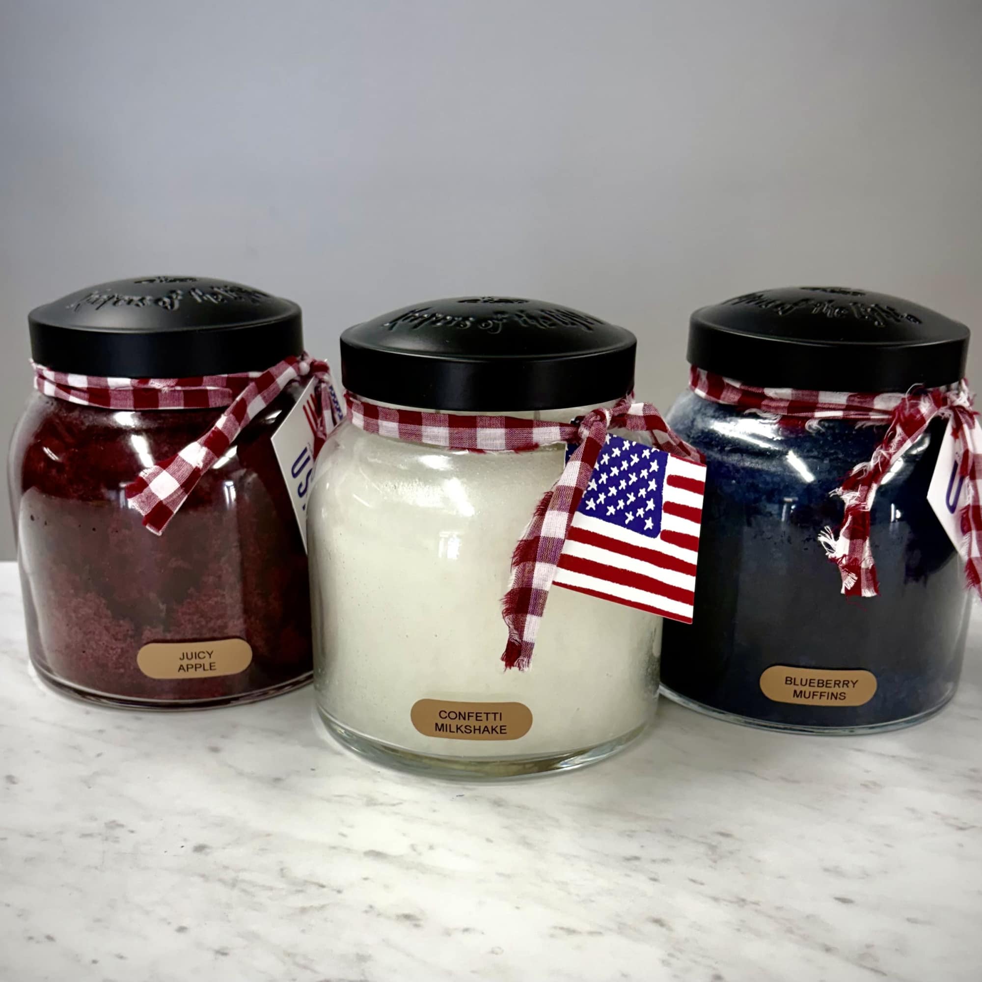 34 oz Jar Candle: burns for approx. 155 hours. 
Cheerful Giver "Keepers