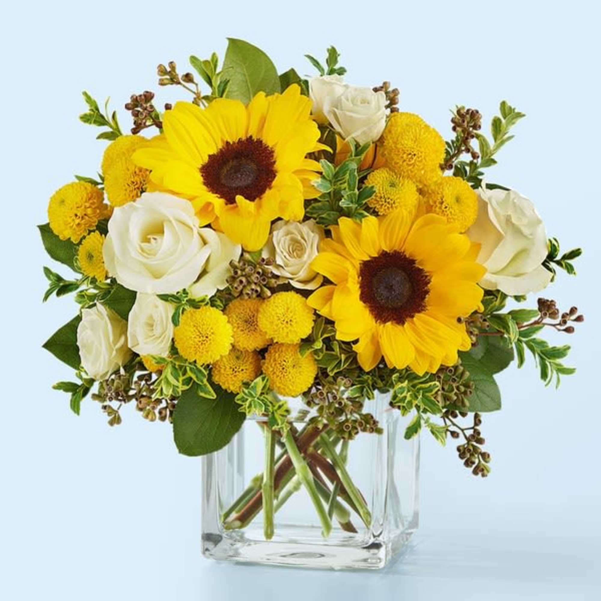 Send some light their way with our Luminous Morning Bouquet, sure to