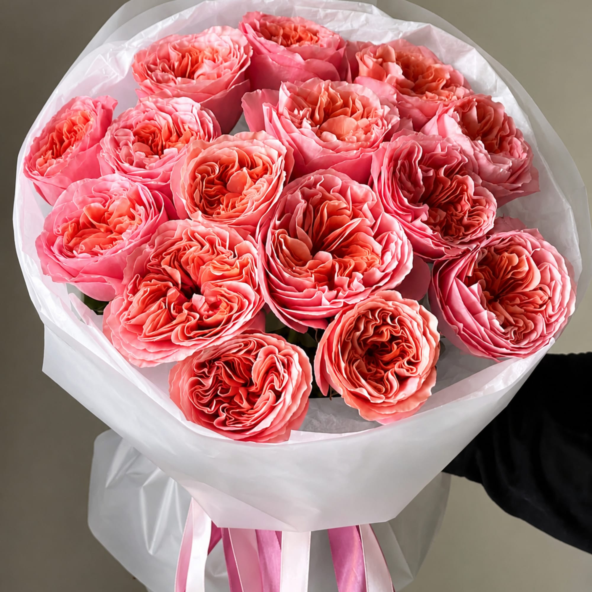 Elegant, timeless, and effortlessly romantic, our Garden Rose Bouquet features premium pink