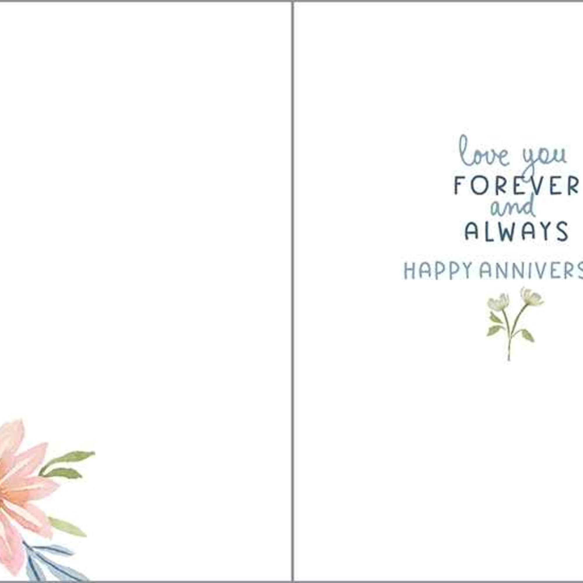 Greeting card with envelope reads:

Front: "To my love"
Inside: "Love you forever and