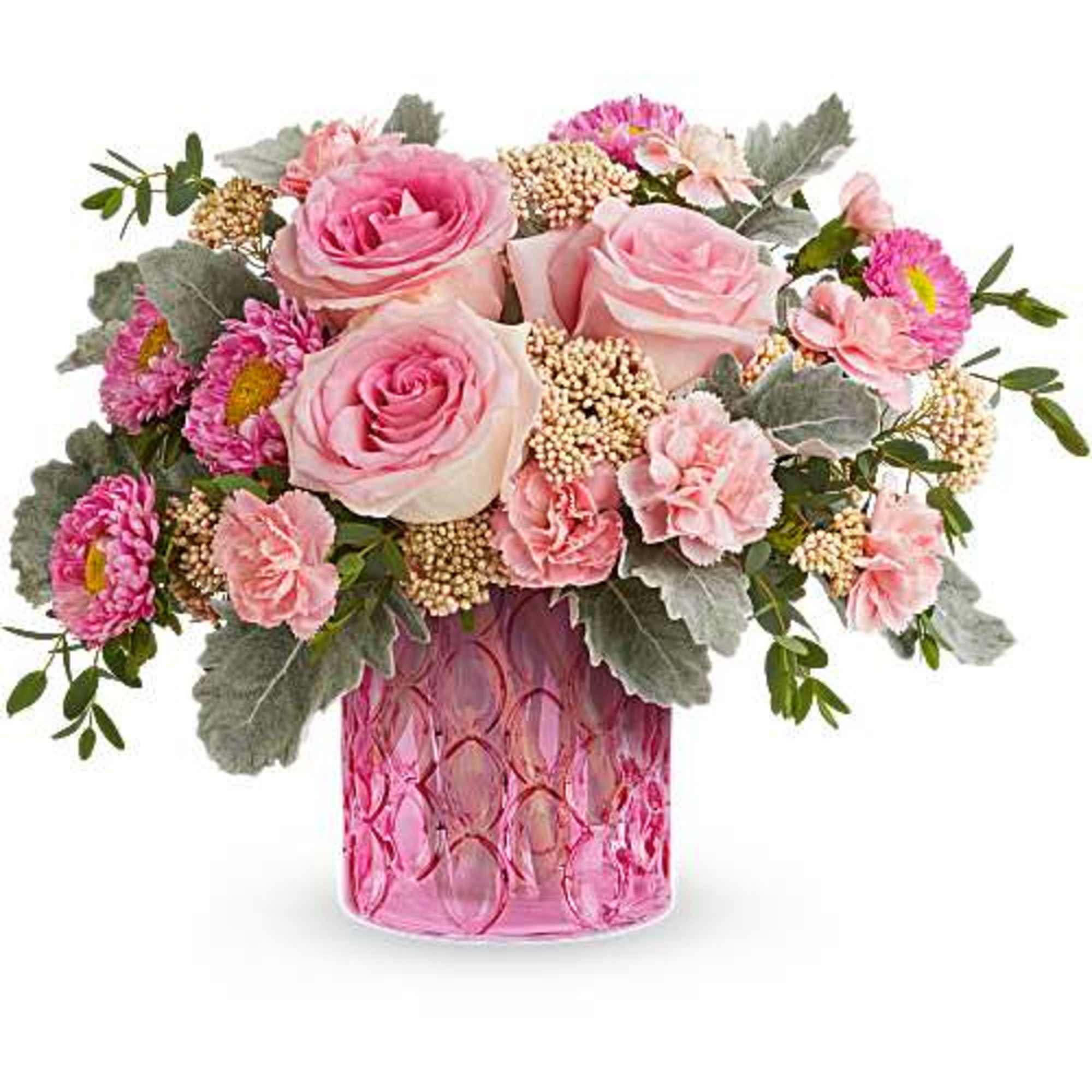 Delight her with a Pink Haze Bouquet, a lush blend of soft