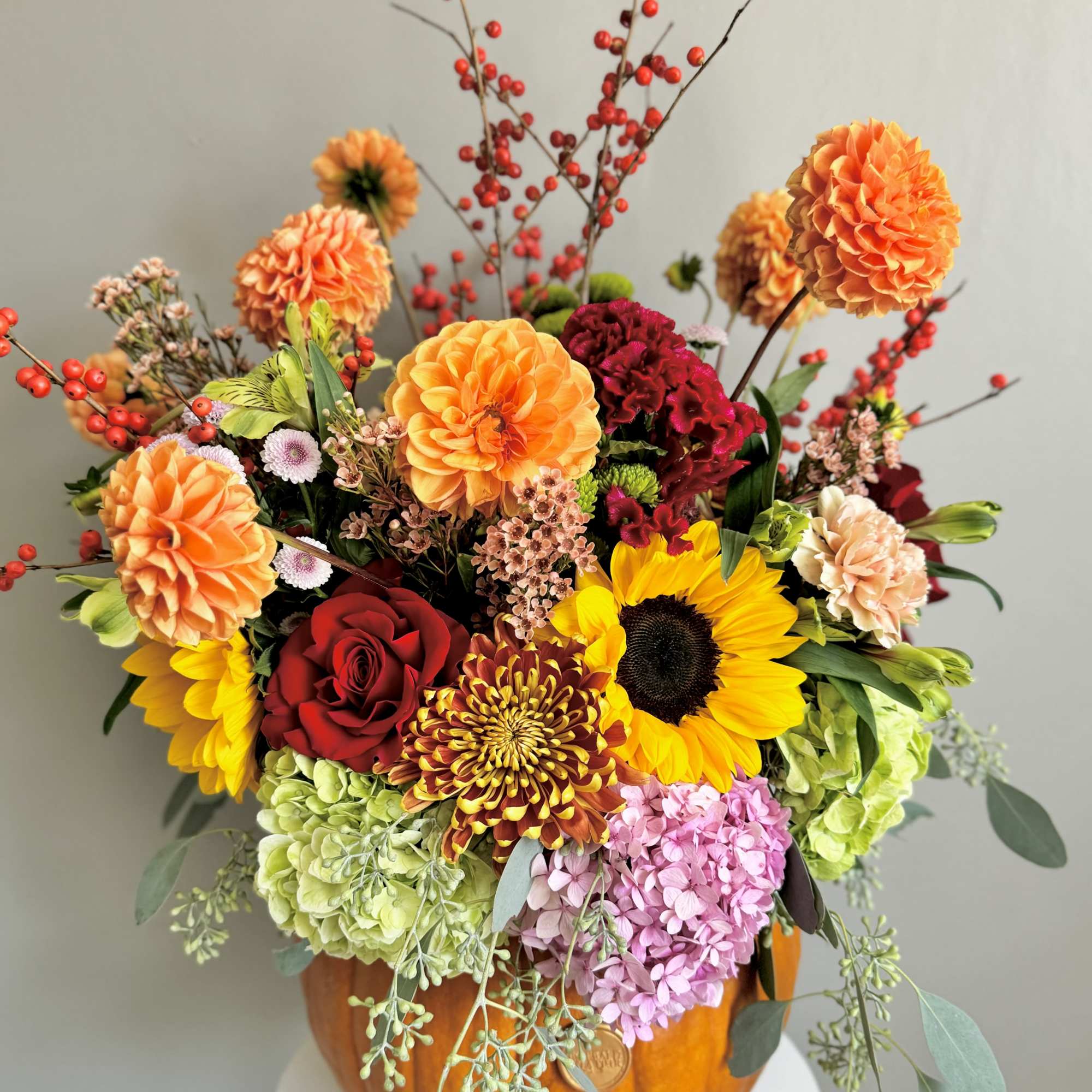 Combine your Flower Power with Pumpkin Power with this wonderful, dare we