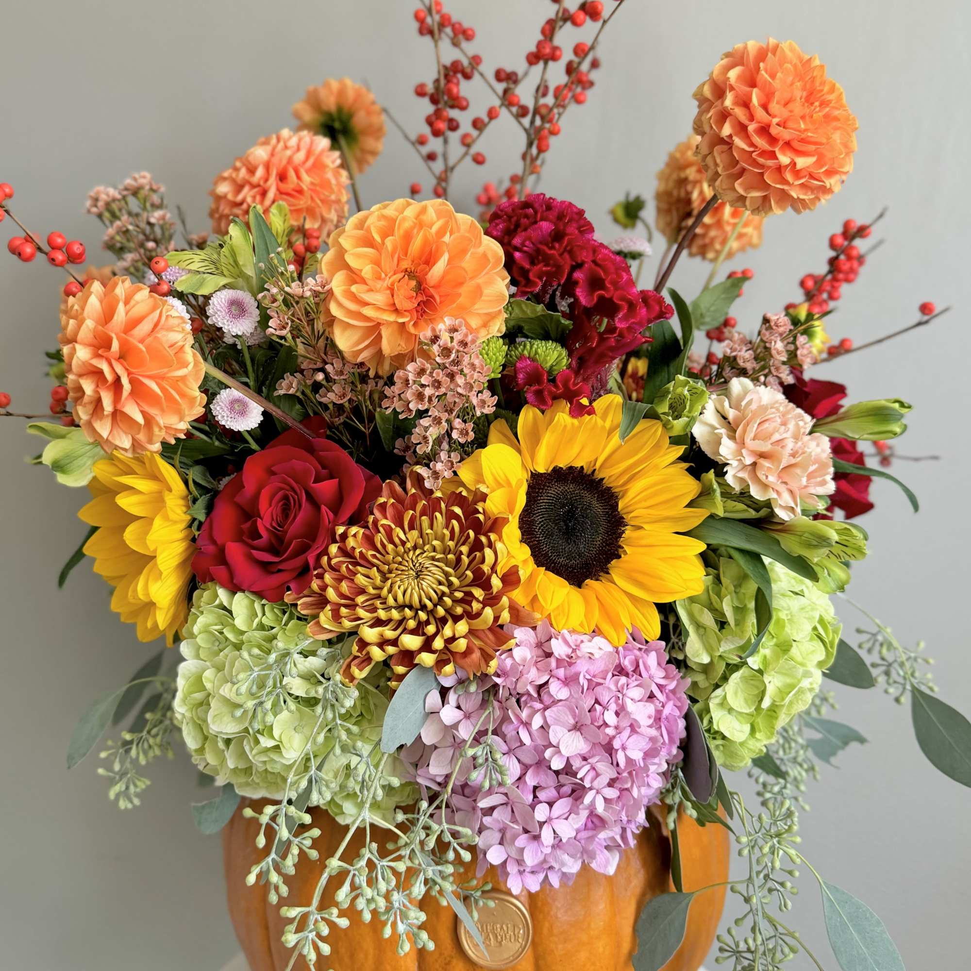 Combine your Flower Power with Pumpkin Power with this wonderful, dare we
