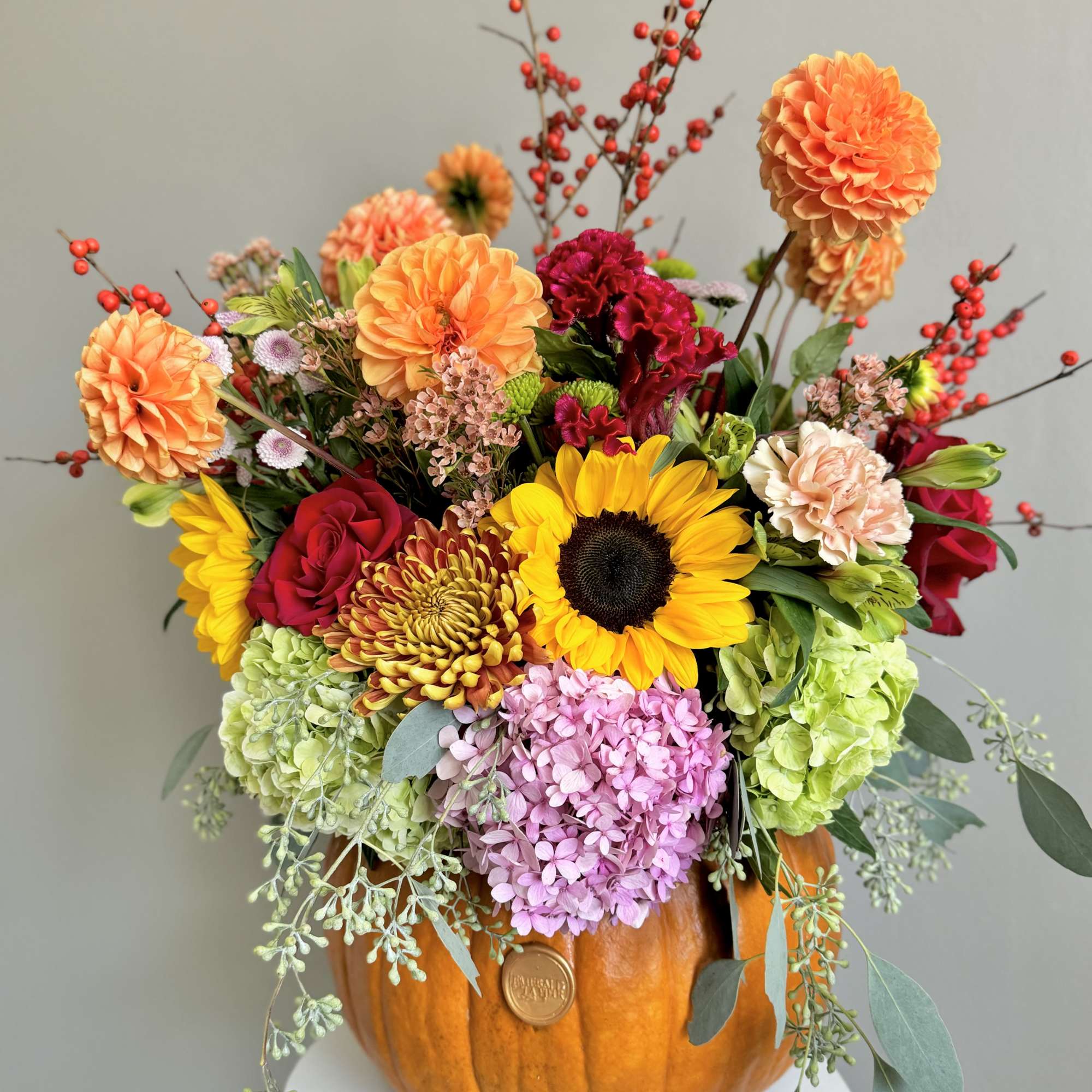Combine your Flower Power with Pumpkin Power with this wonderful, dare we