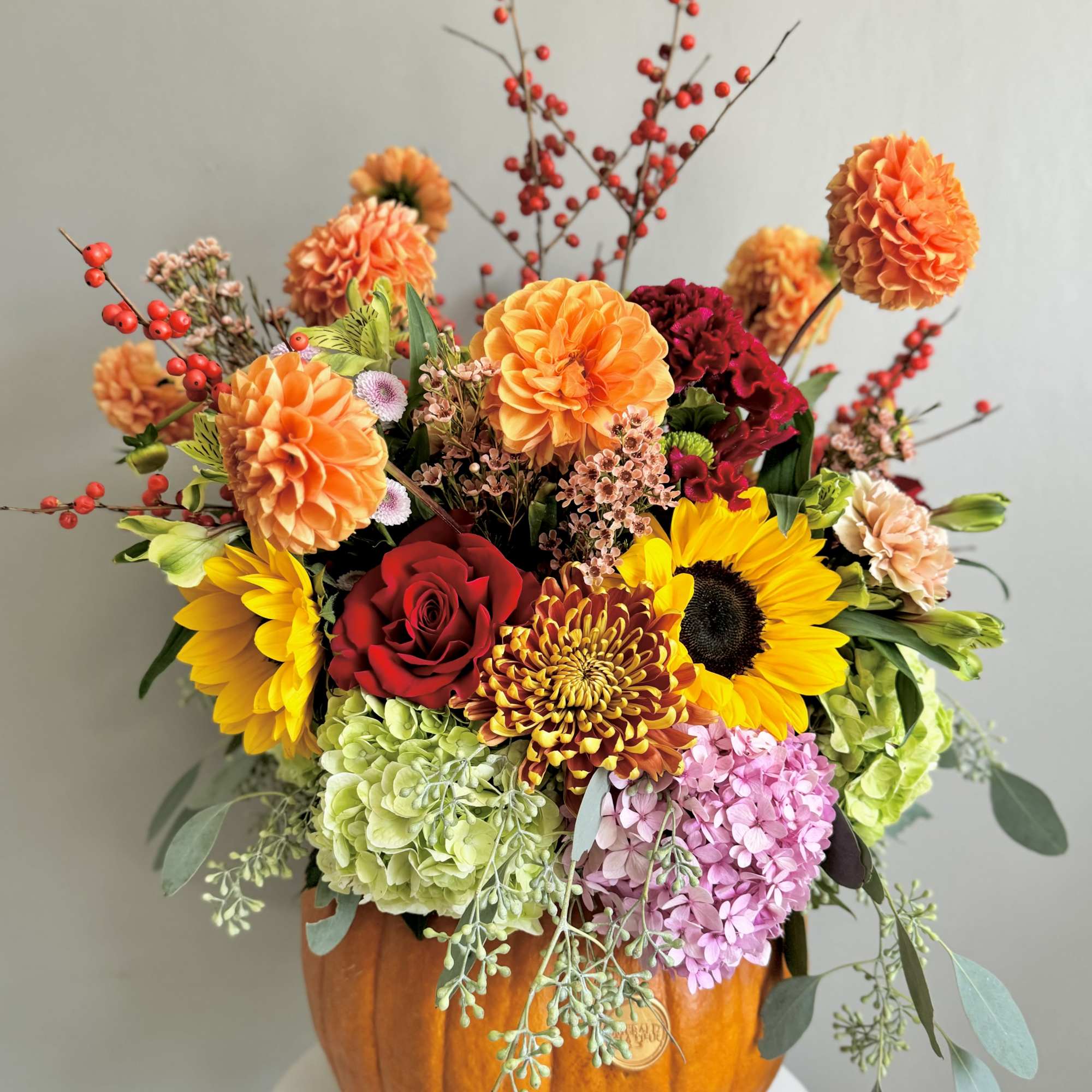 Combine your Flower Power with Pumpkin Power with this wonderful, dare we