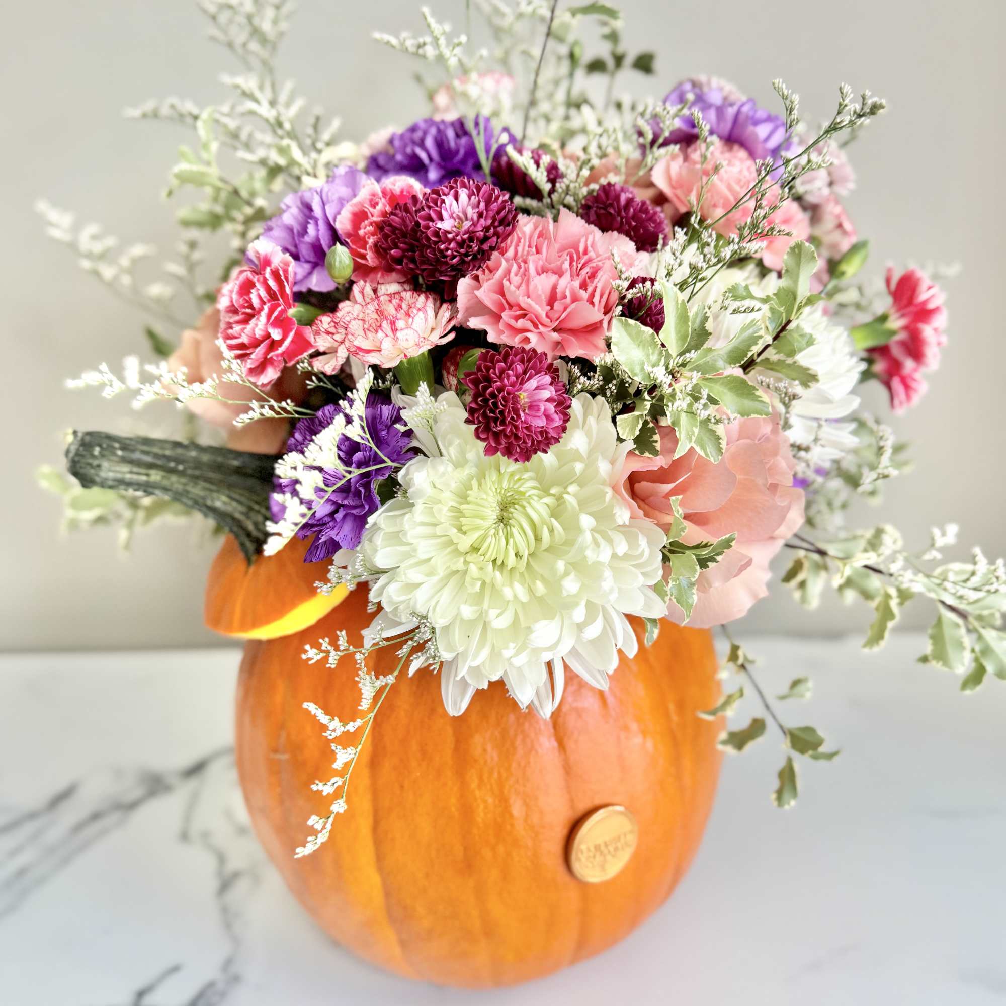 Combine your Flower Power with Pumpkin Power with this wonderful, dare we