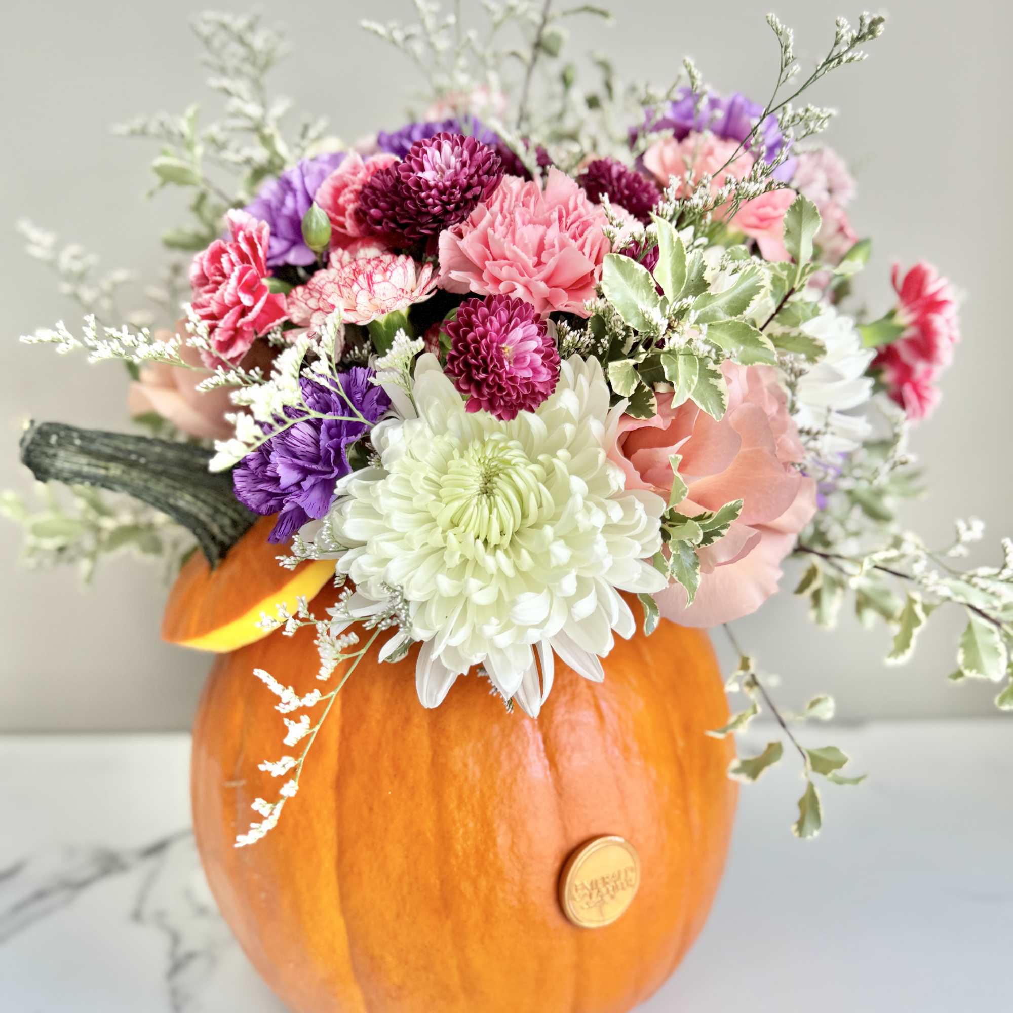 Combine your Flower Power with Pumpkin Power with this wonderful, dare we