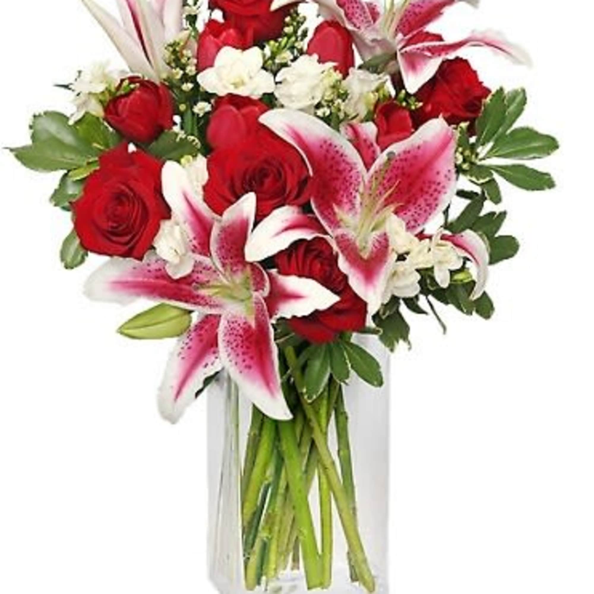 Bring the sweet-smelling aroma into any home with this striking bouquet! Featuring
