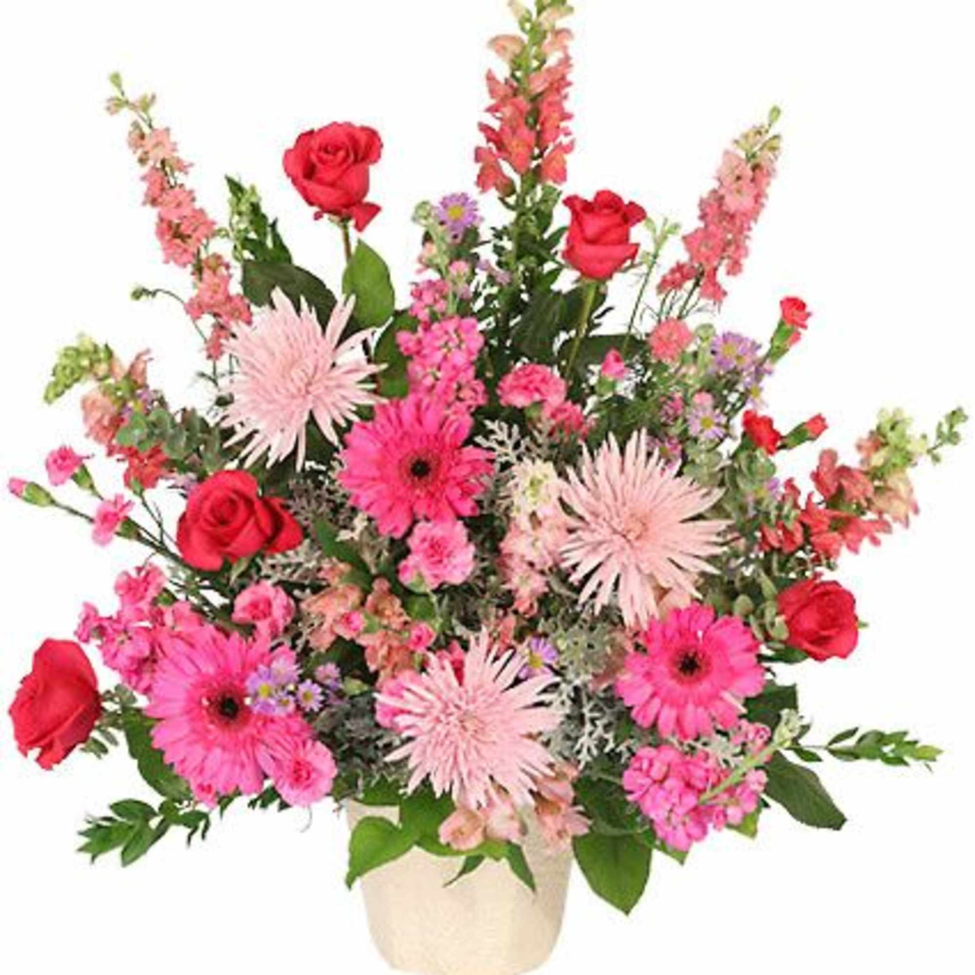 Send your deepest condolences with the Beautiful Soul sympathy basket of flowers