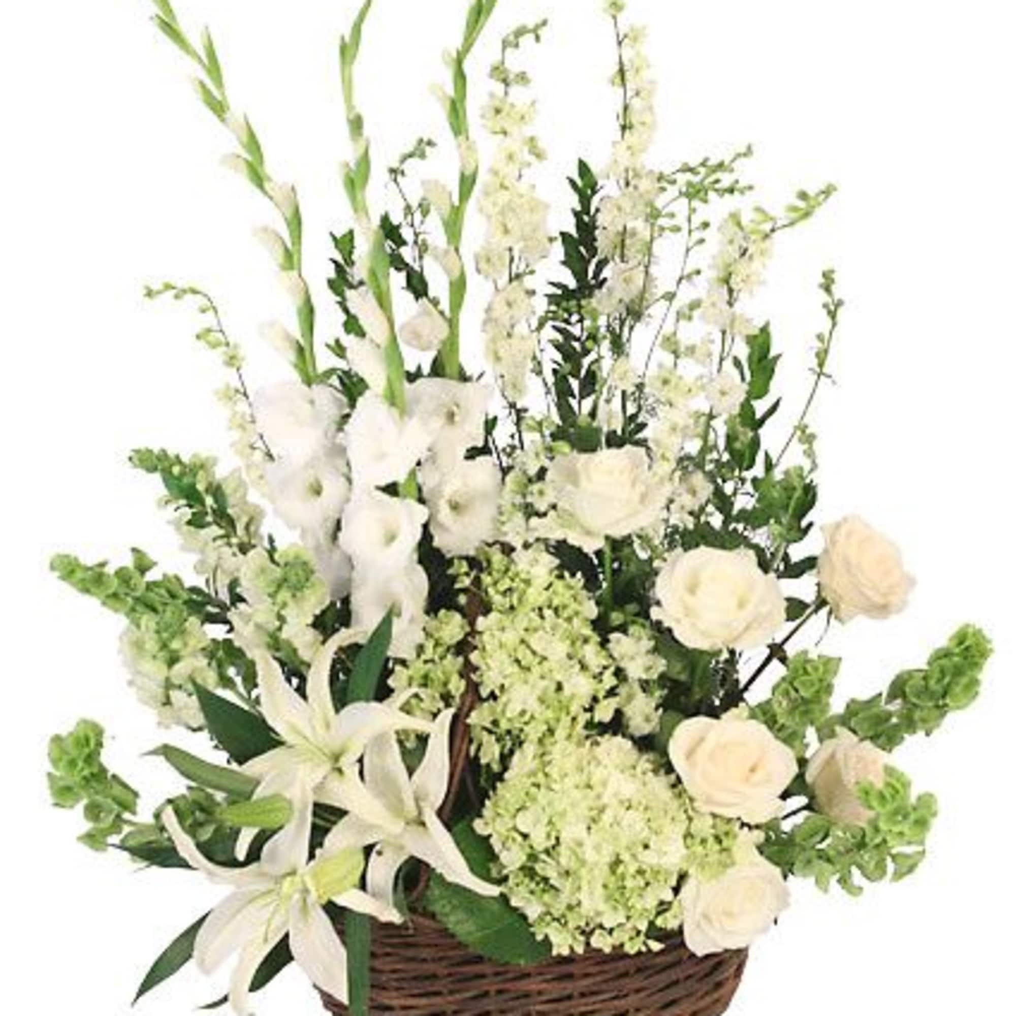 Send your deepest condolences to the family and friends with a basket
