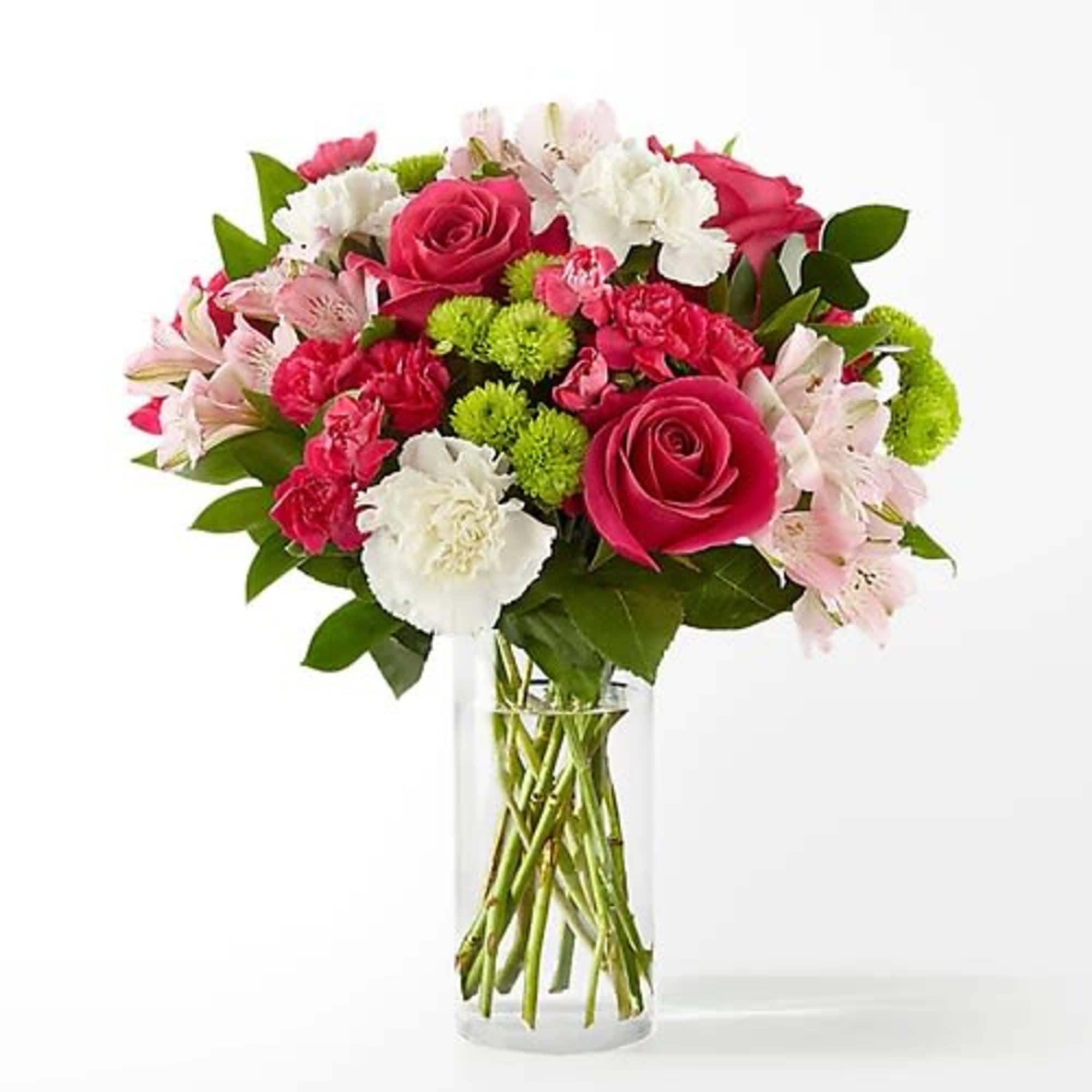 The true beauty of this bouquet is within the sweet colors of