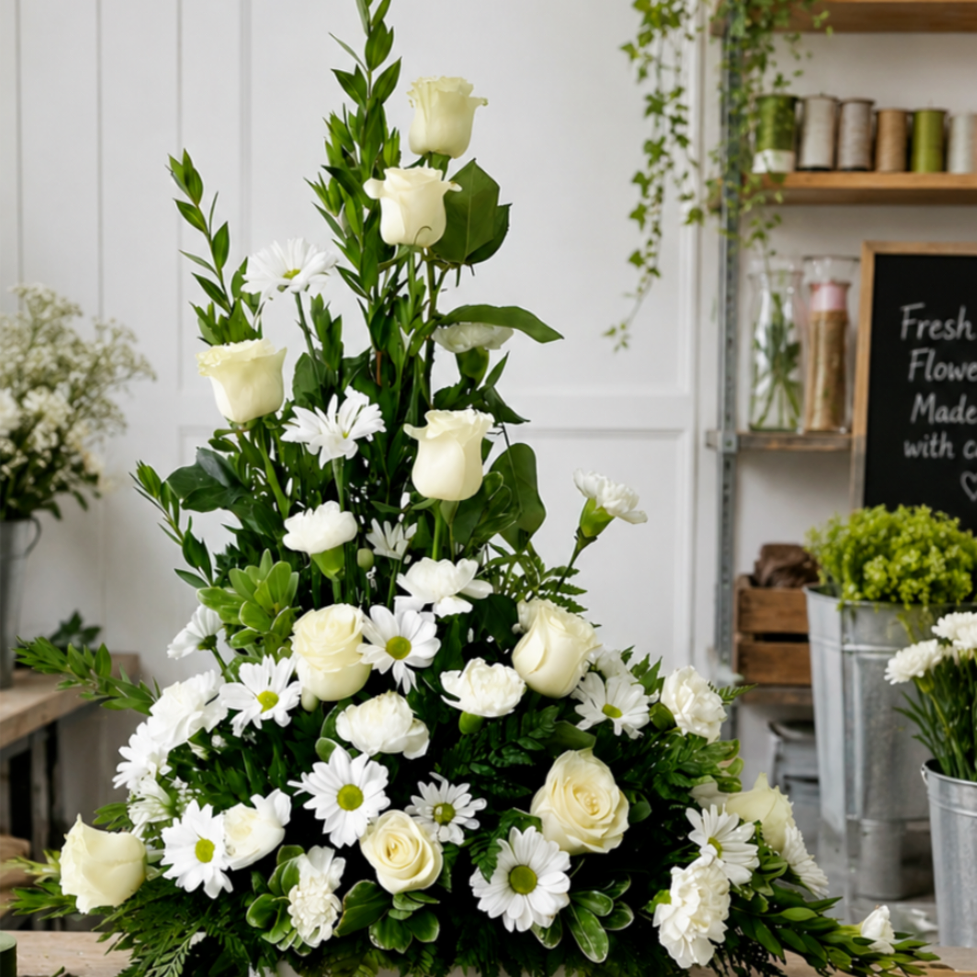 Express your heartfelt condolences with the timeless beauty of the Pure Grace