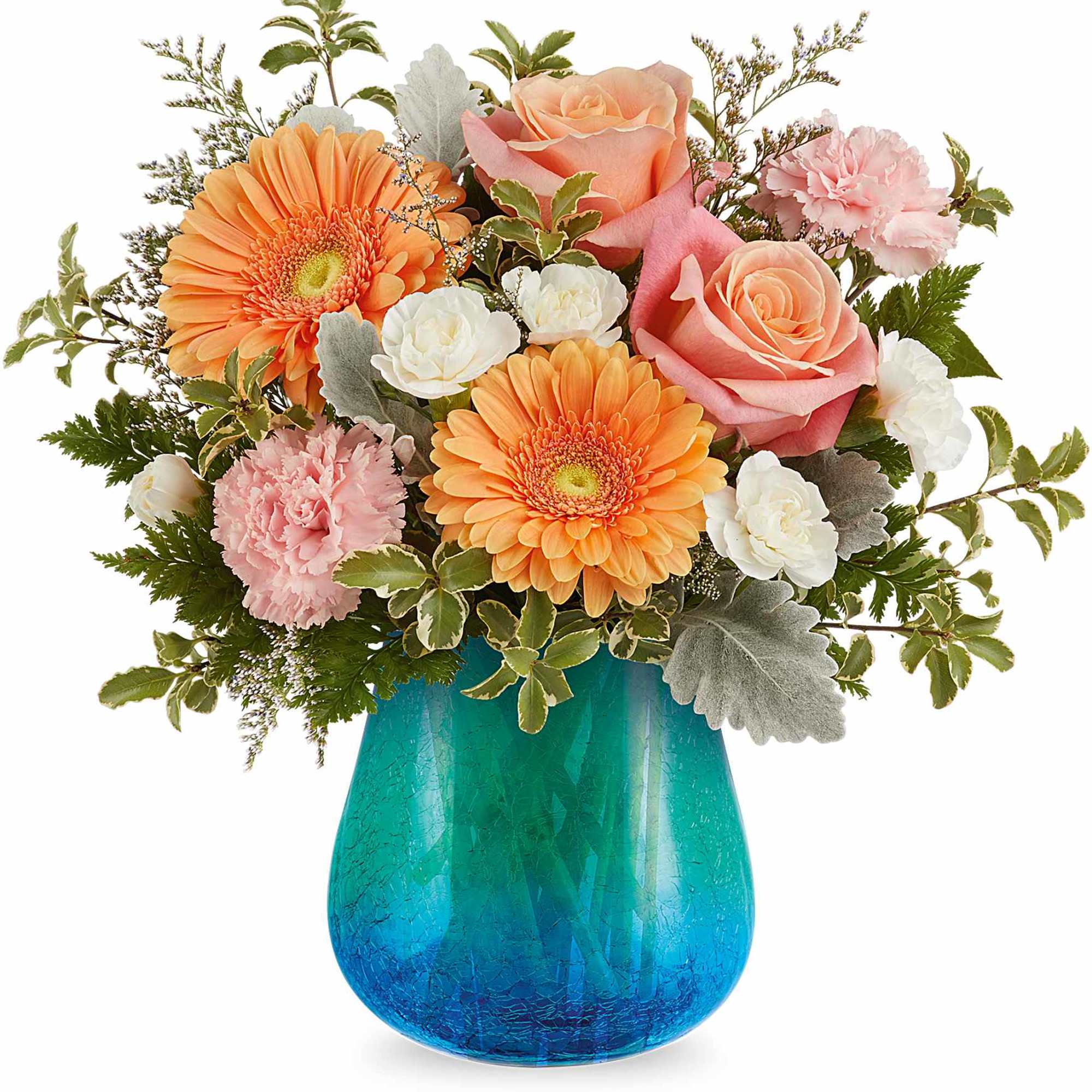 As radiant as a seaside sunrise, our Ocean Sunrise Bouquet brings together