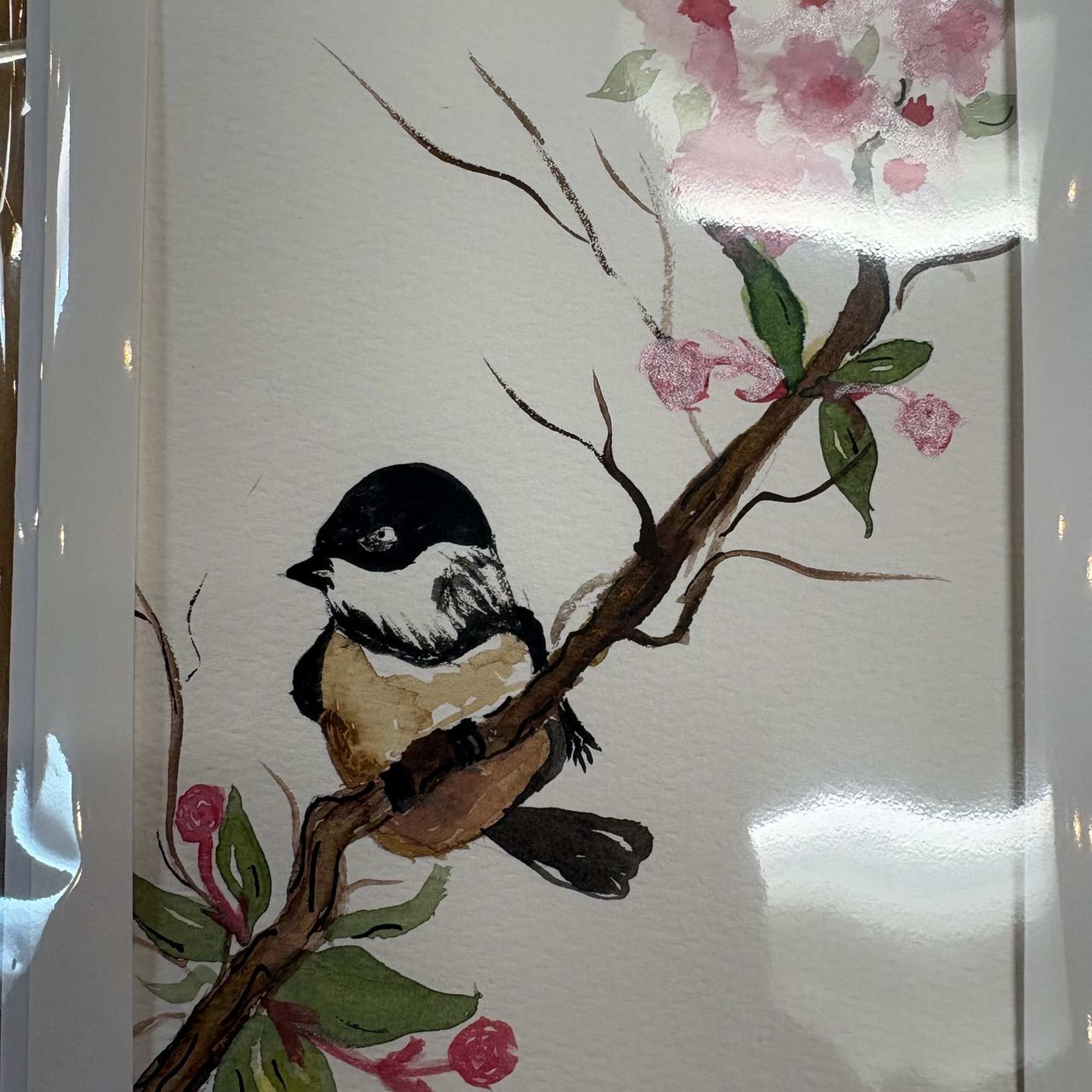 These cards are hand painted with water colors by Kelly
