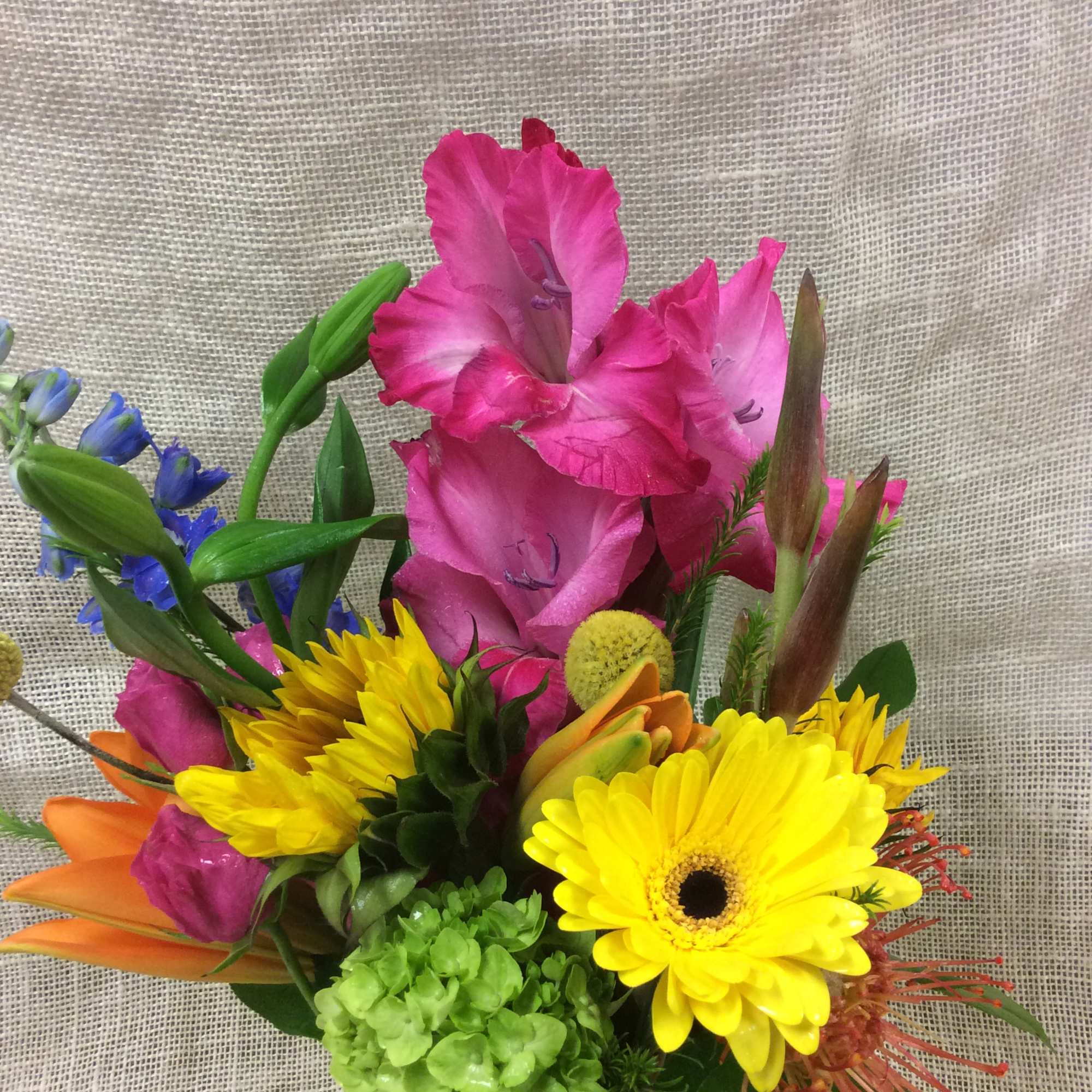 The bright colors of this bouquet remind us of the important of