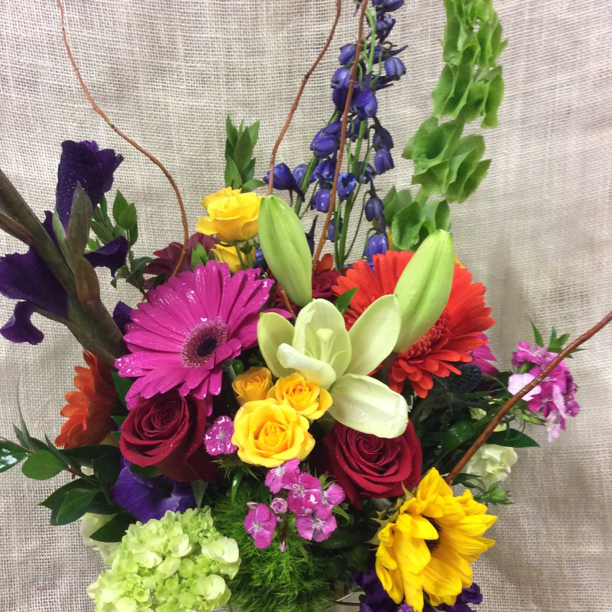 The bright colors of this bouquet remind us of the important of