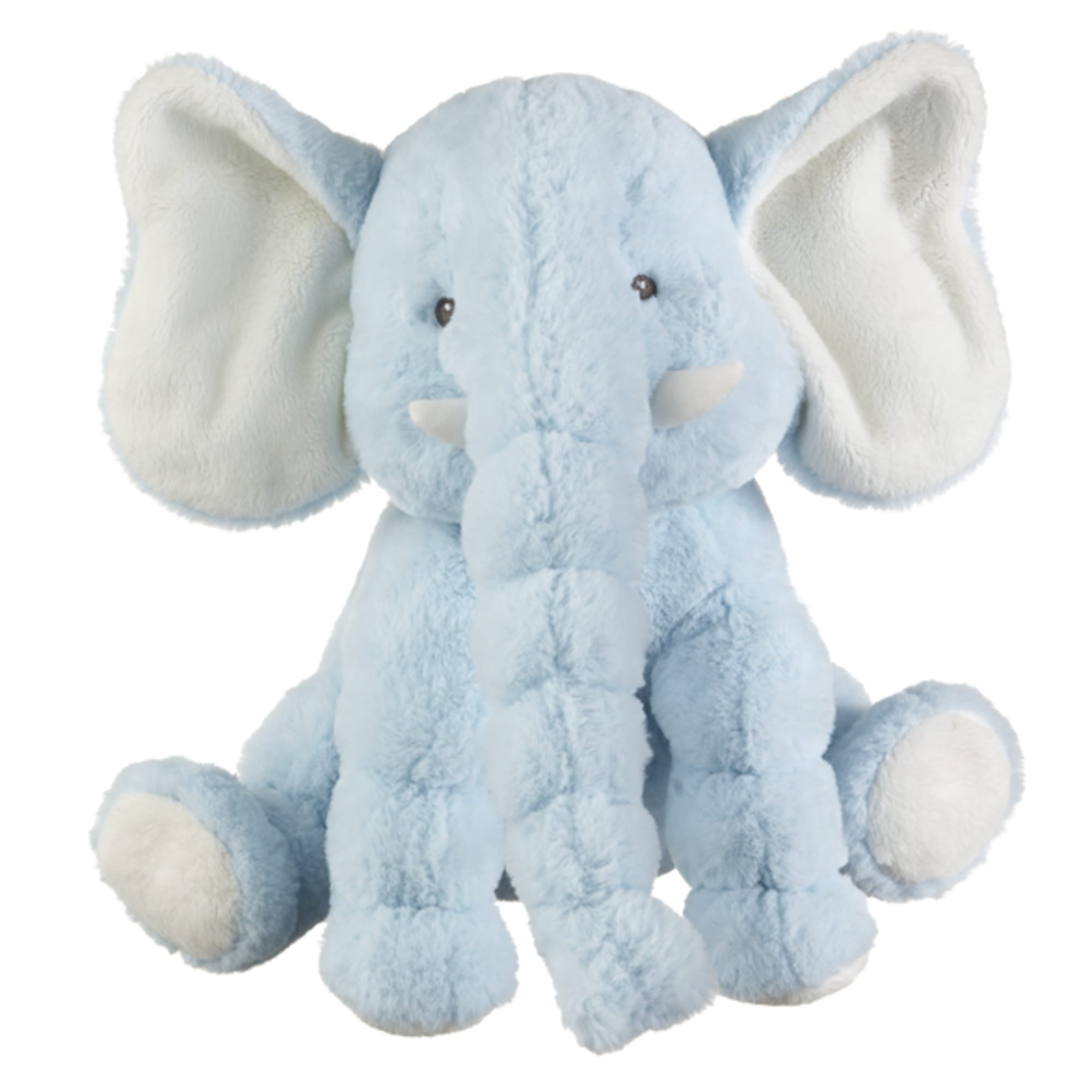 Light blue plush elephant with oversized ears