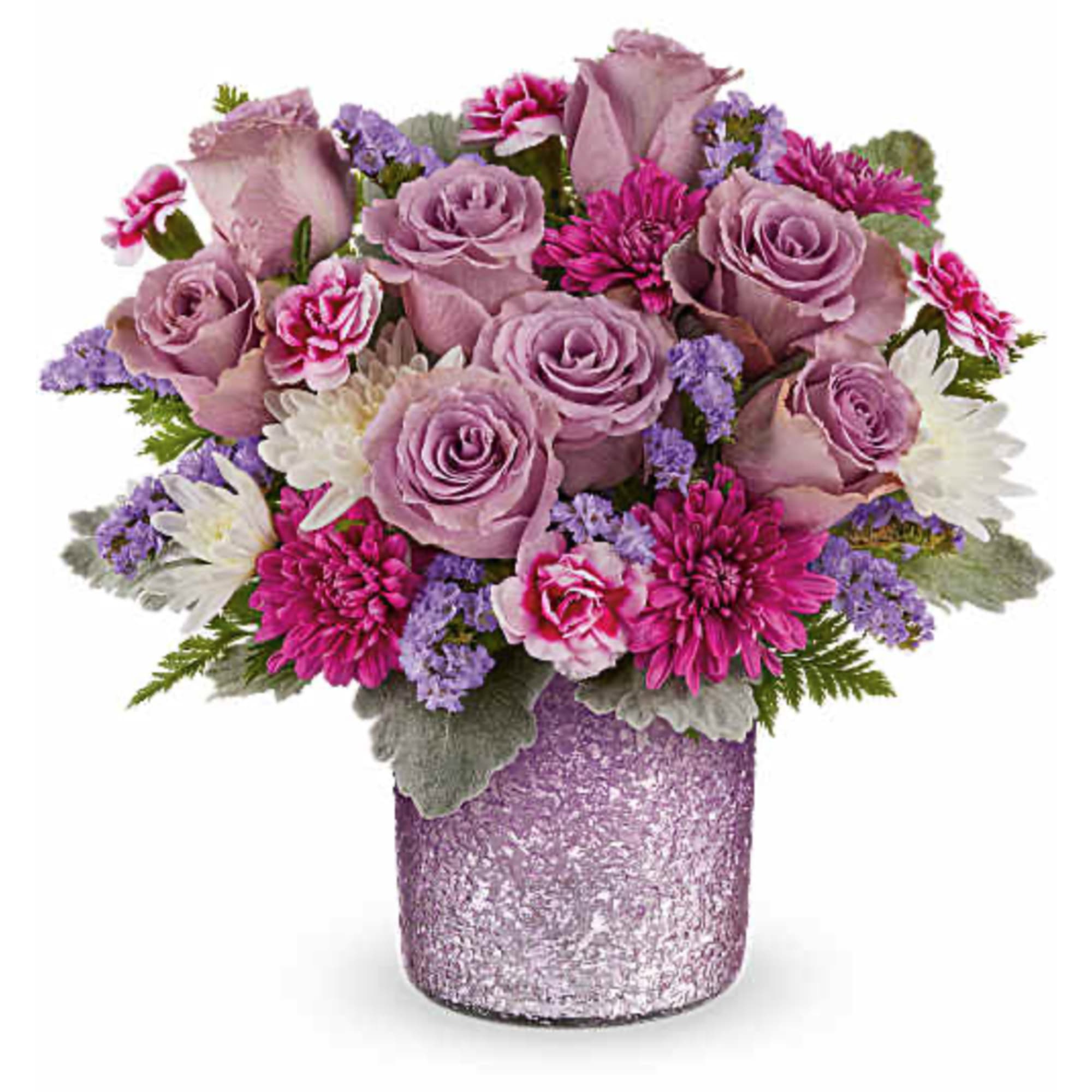 Make Mom's day shine with our Radiant Reverie cylinder vase, featuring a