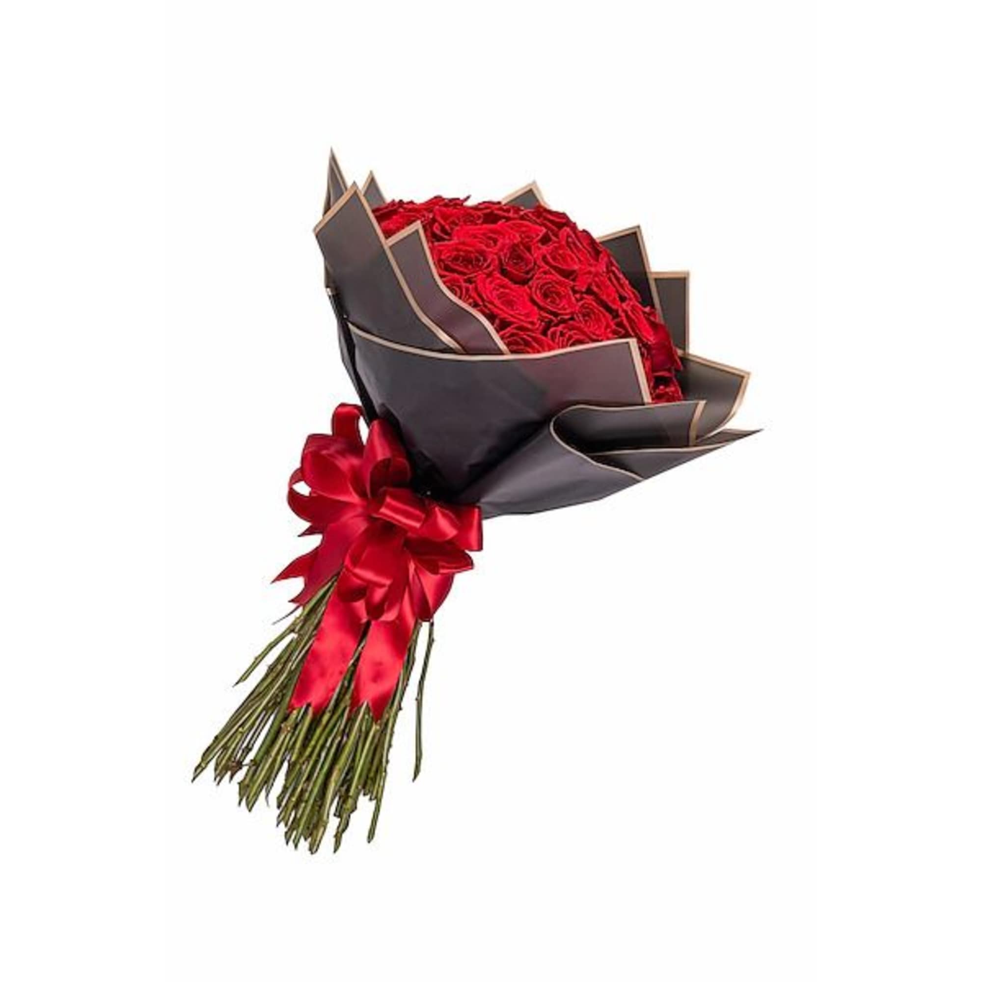 Allow our Wrapped Red Roses Bouquet - Ramo Buch&oacute;n to speak the