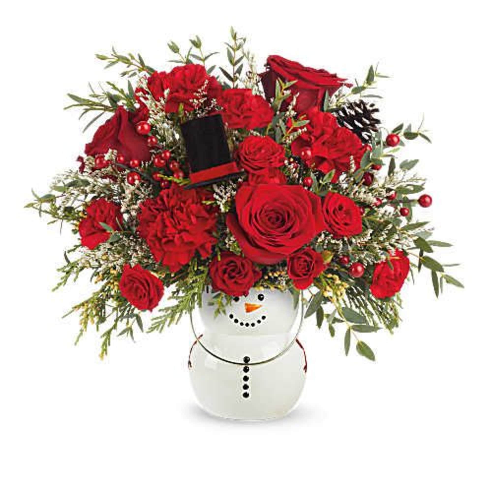 Teleflora's Send A Hug&reg; Frosty Glow Bouquet lights up the season with