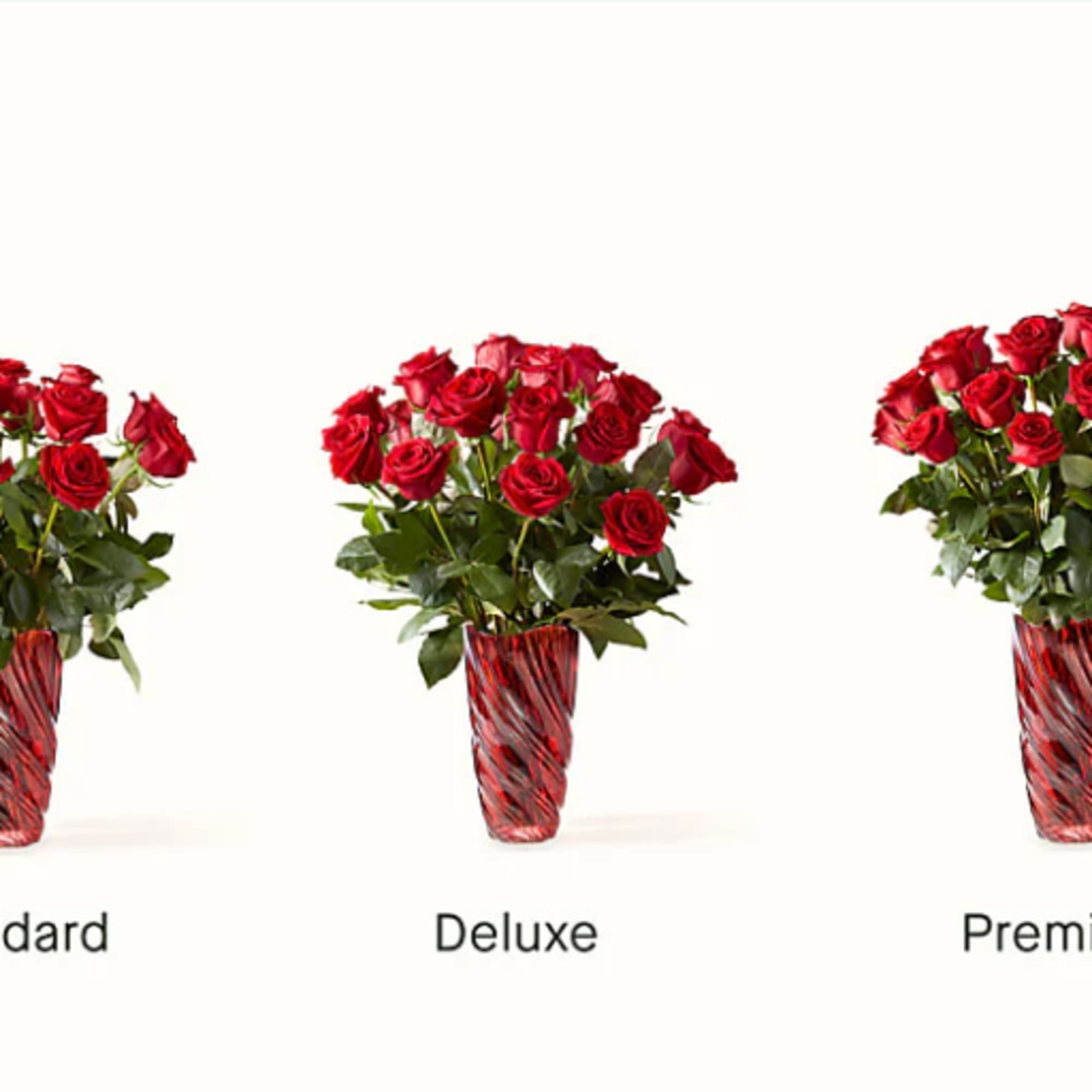 The universal symbol for romantic love, these crimson red roses are a