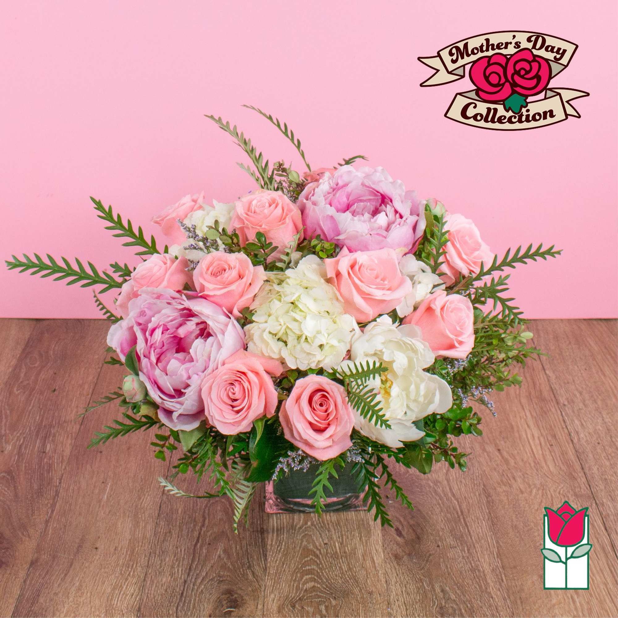  The Beretania Florist Peony Bouquet with beautiful peonies, roses and luxurious