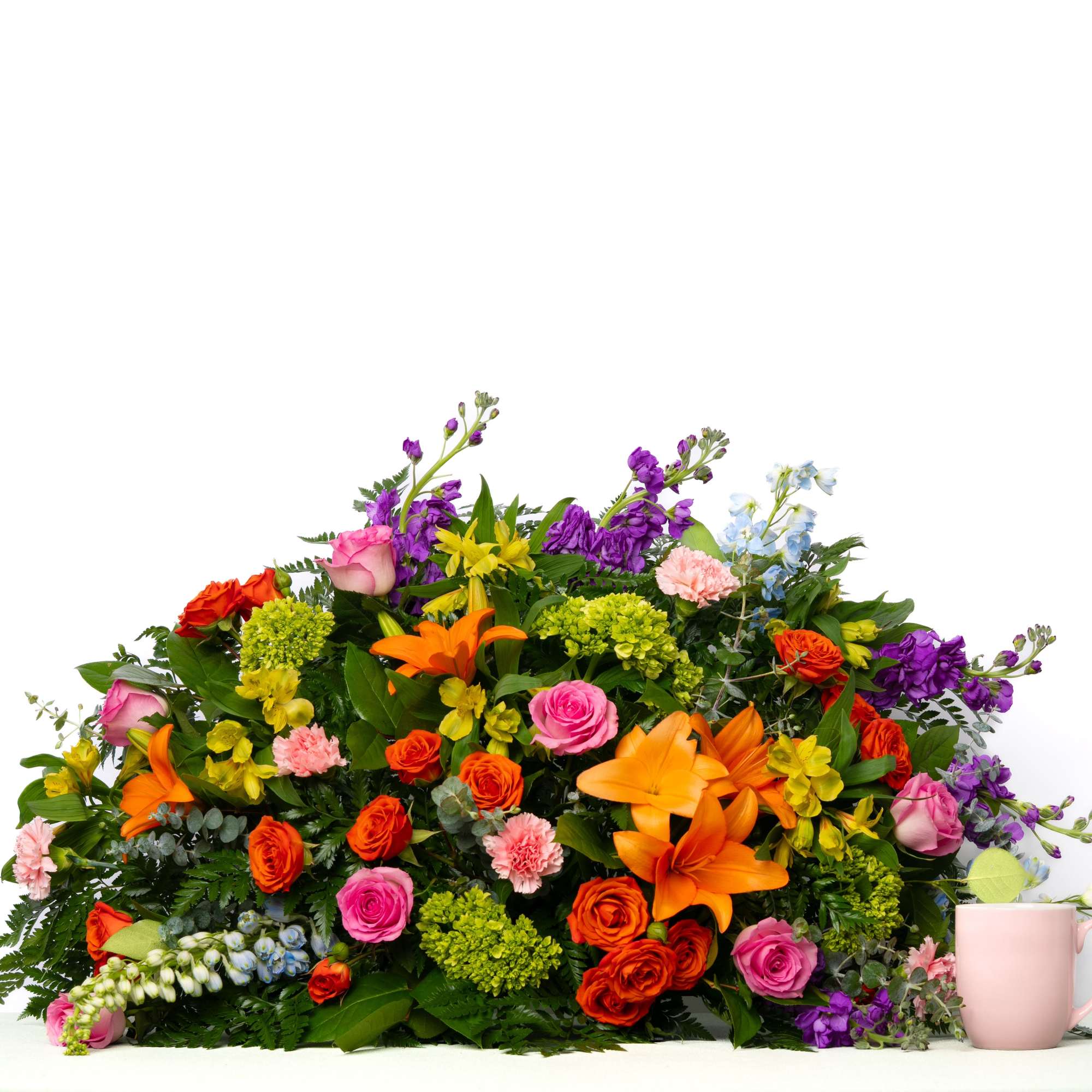 Vibrant and expressive, this design celebrates a life full of personality and