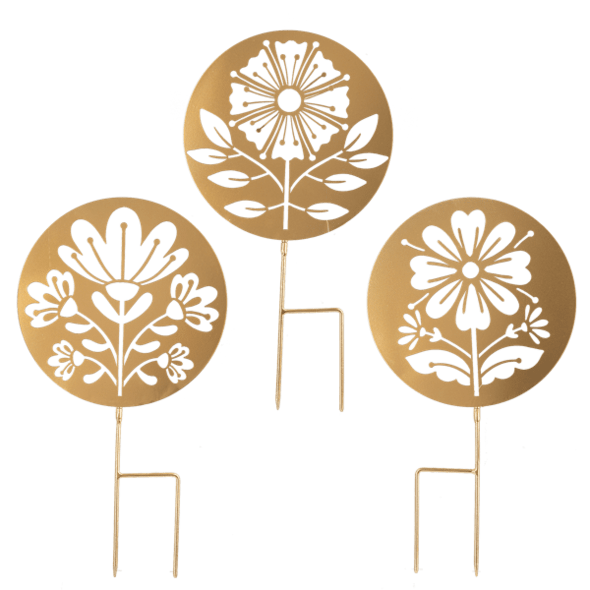 Gold Laser Cut Flower Mini Stake. Add a touch of charm and, photo 4 of 4