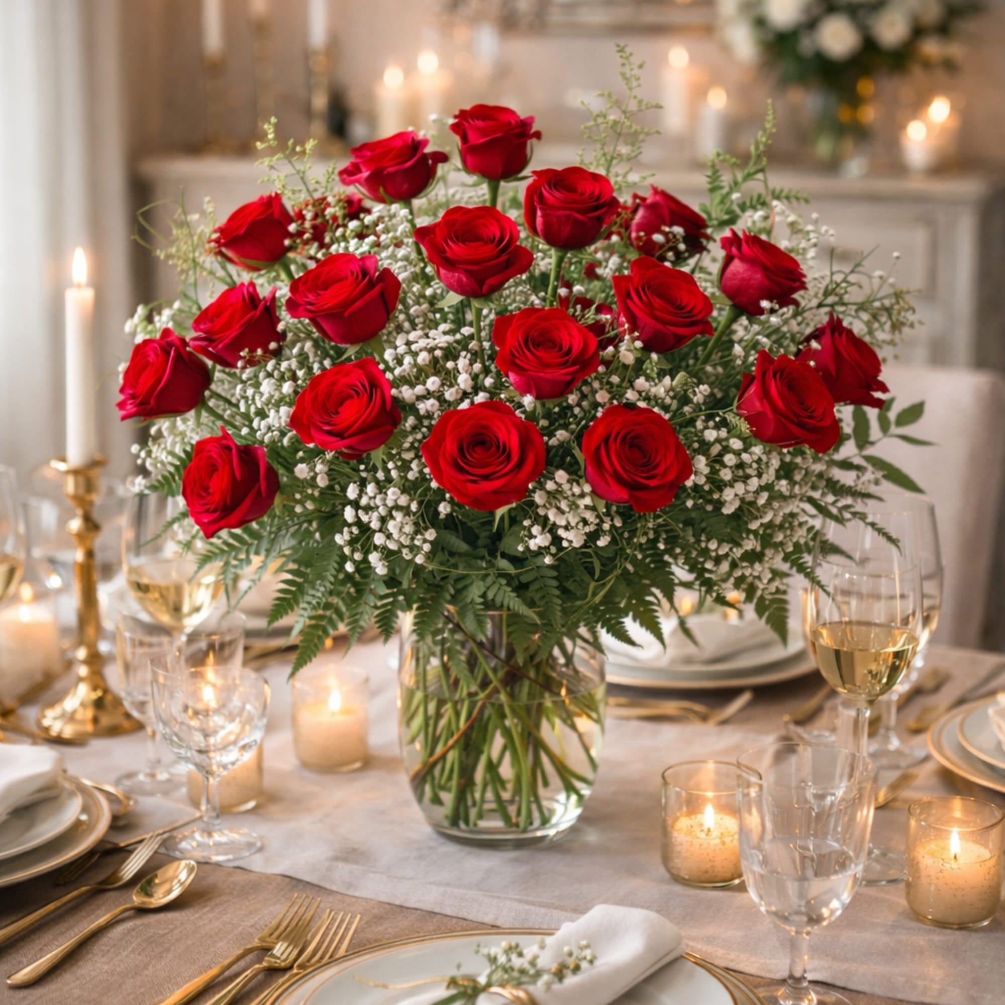 Send the most beautiful roses to the one you love. This traditional