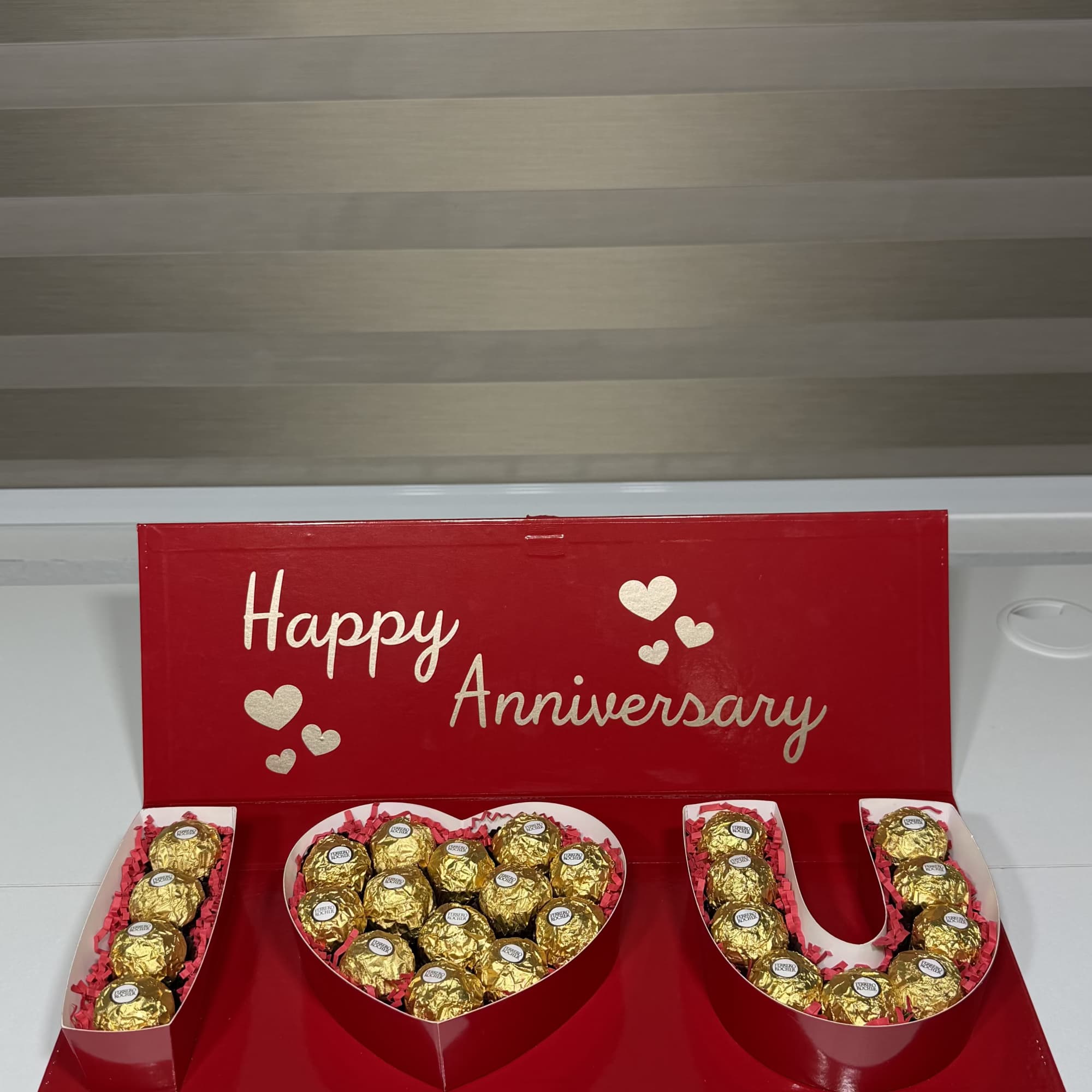 Luxury Ferrero Rocher gift box designed in an elegant I Love You