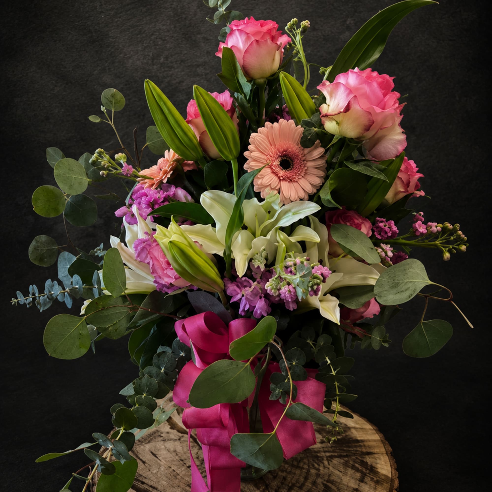 A lovely arrangement sent to someone special for any occasion, filled with
