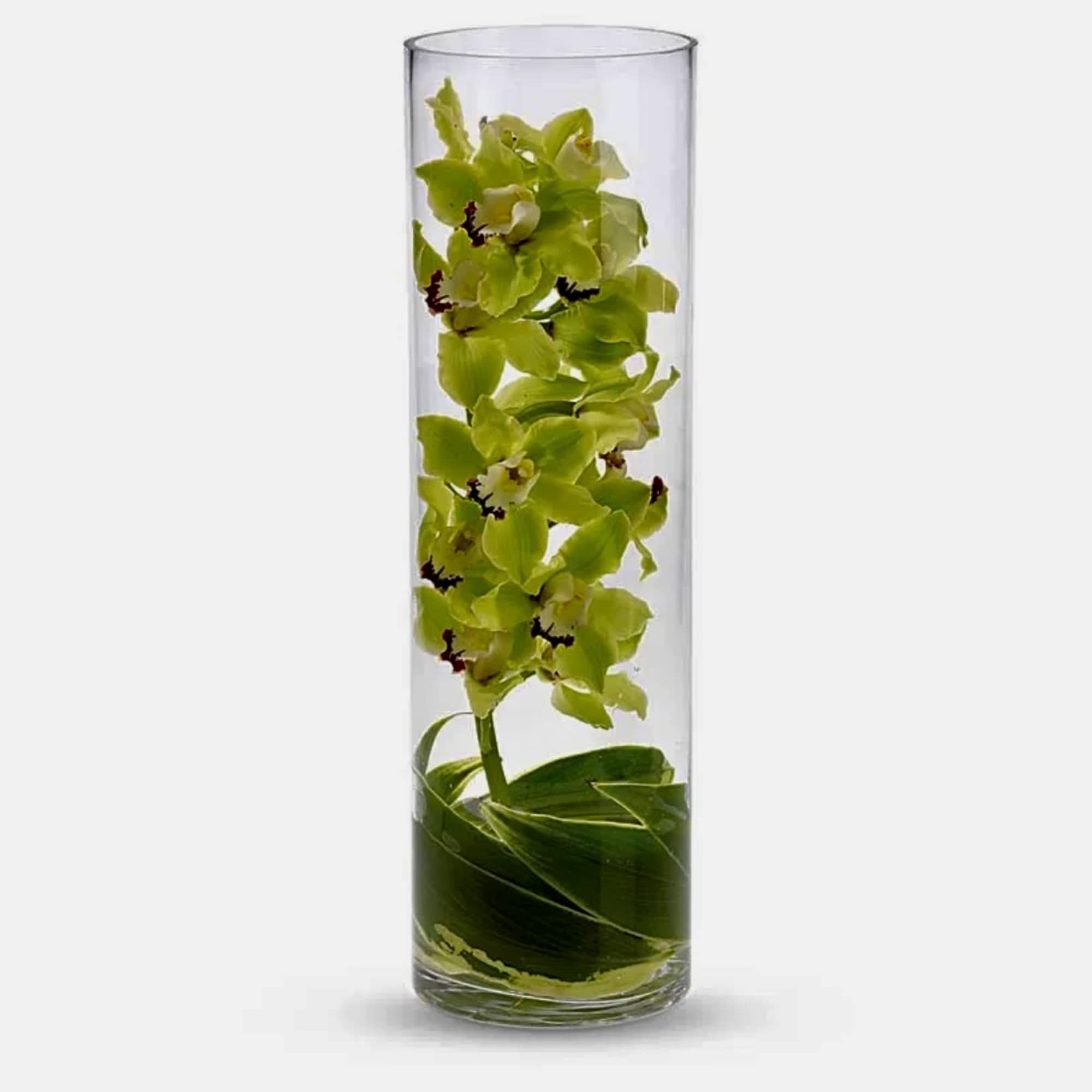 Tall Orchid steam - swathed in ti leaves and presented in a