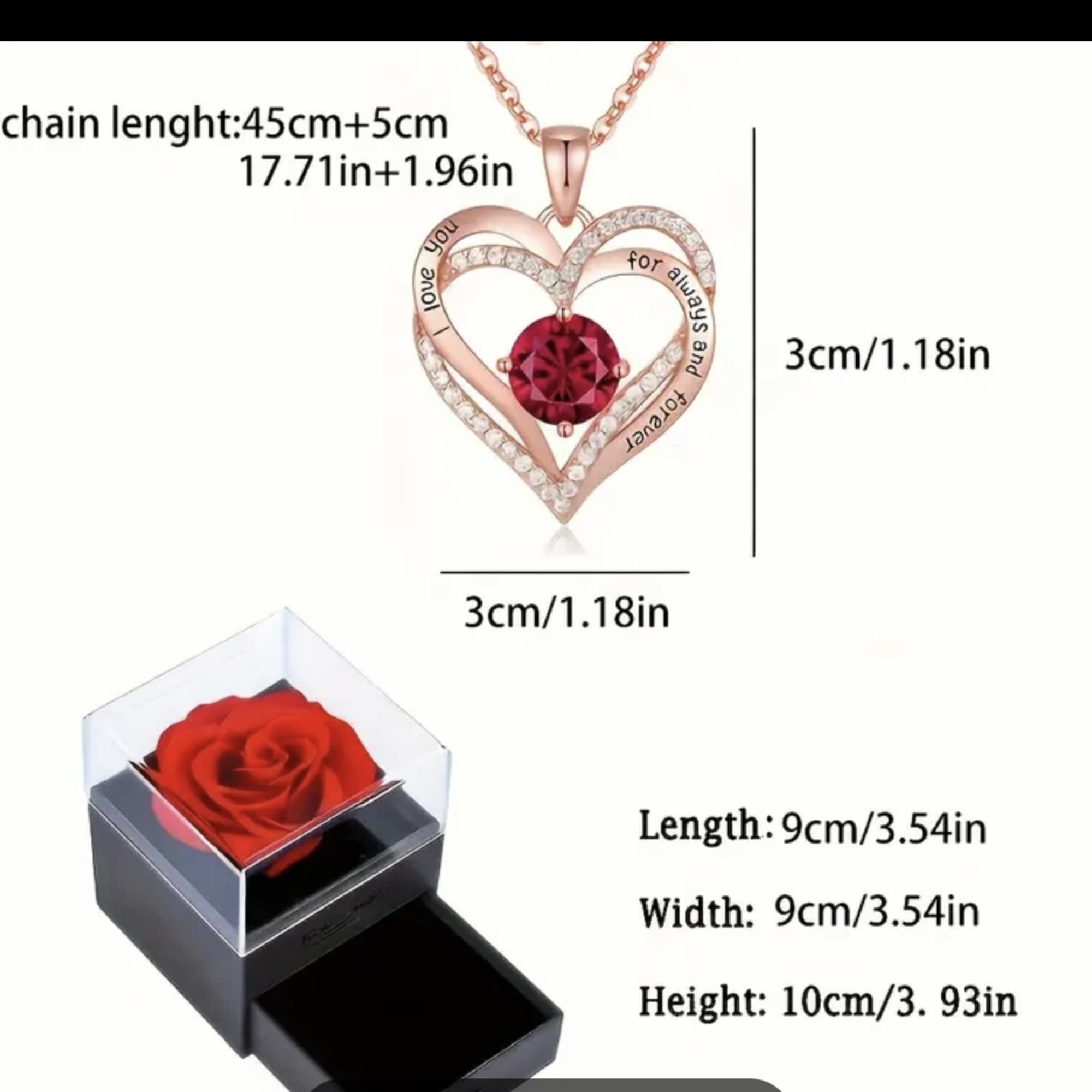 A stunning necklace with heart that will add a touch of with