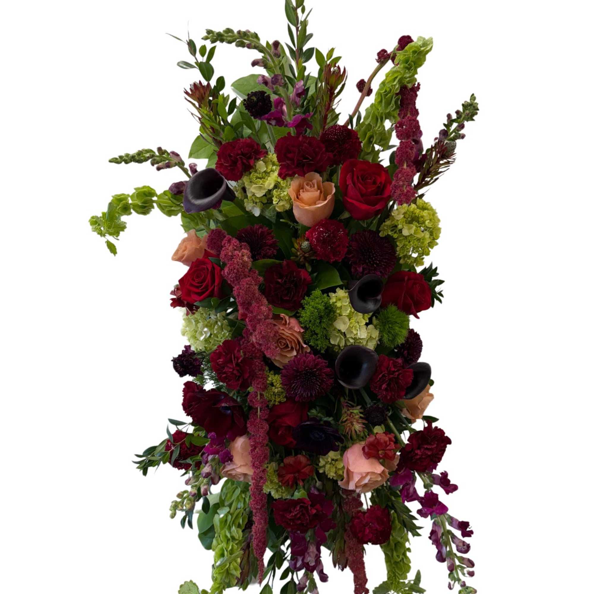 "Deepest Devotion" is a stunning and elegant funeral floral spray designed with