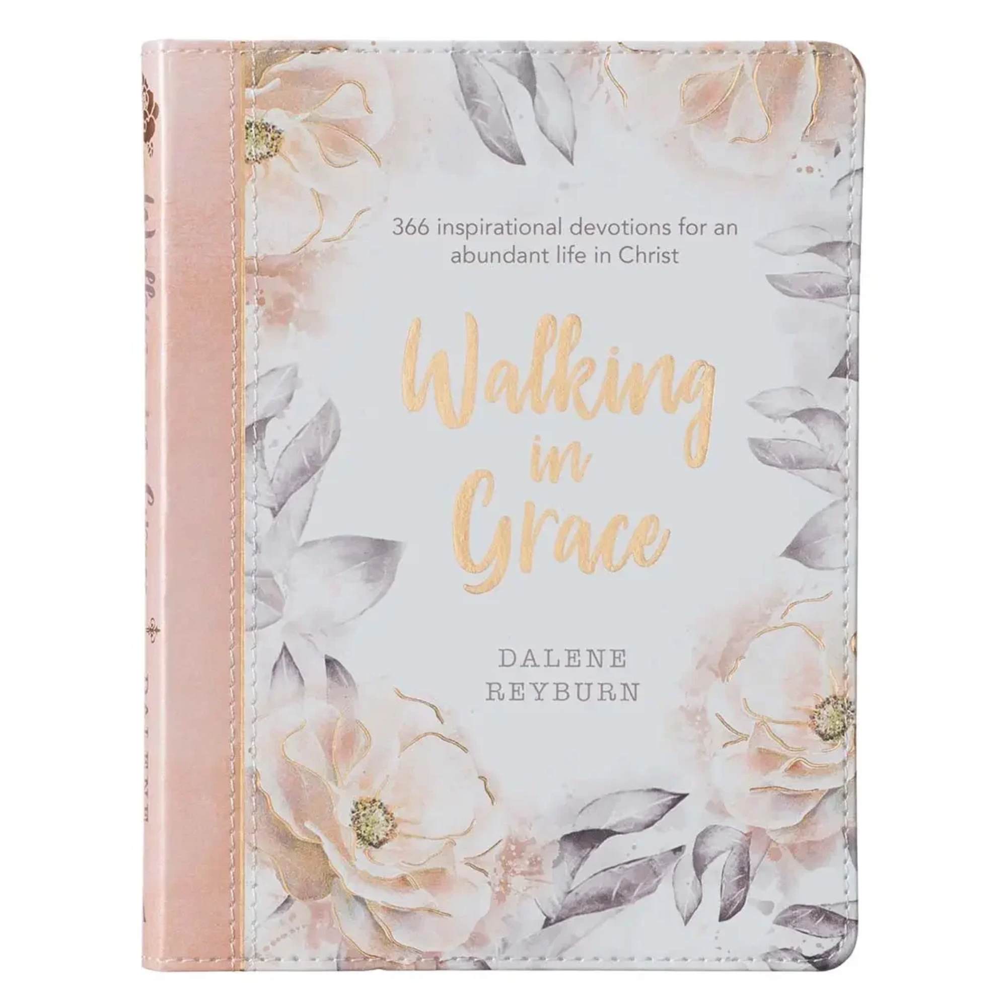 The faux leather edition of the Walking in Grace Devotional holds 366
